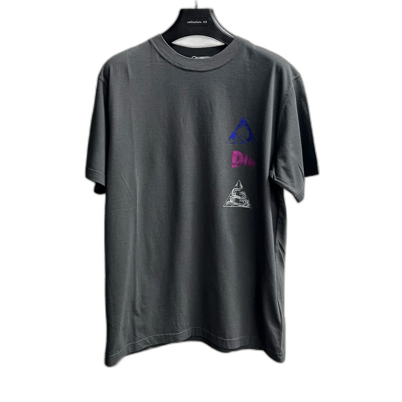 Dior Gray Printed Loose Fit Short Sleeve T-Shirt Size US M / EU 48-50 / 2 - 1 Thumbnail