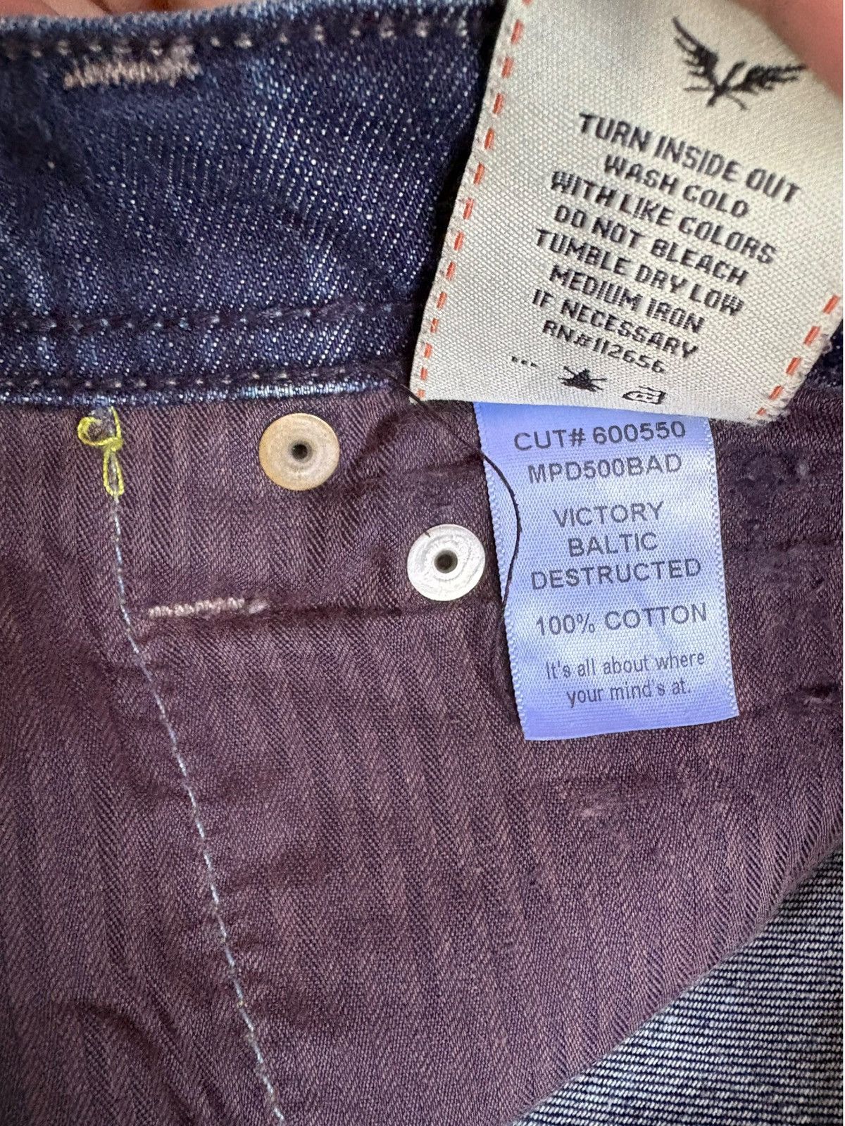 Japanese Brand Vintage Japanese Brand Blue Wash Distressed Bootcut Jeans Size US 32 / EU 48 - 11 Thumbnail