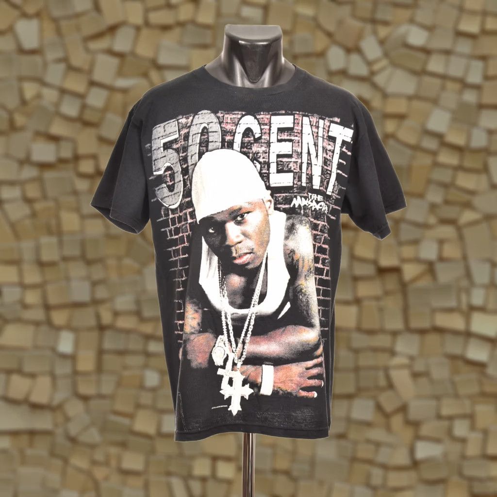 Fruit Of The Loom Fruit of the Loom 50 Cent The Massacre Vintage 2005 T-Shirt Size M Black Mens Short Sleeve 100% Cotton Tee Size US M / EU 48-50 / 2 - 1 Thumbnail
