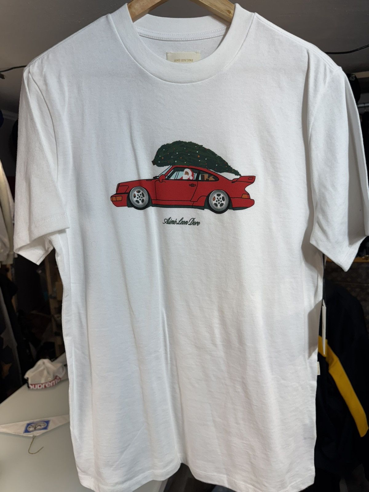 Aime Leon Dore 2018 Aime Leon Dore Holiday Santa Porsche shirt Size US S / EU 44-46 / 1 - 14 Thumbnail
