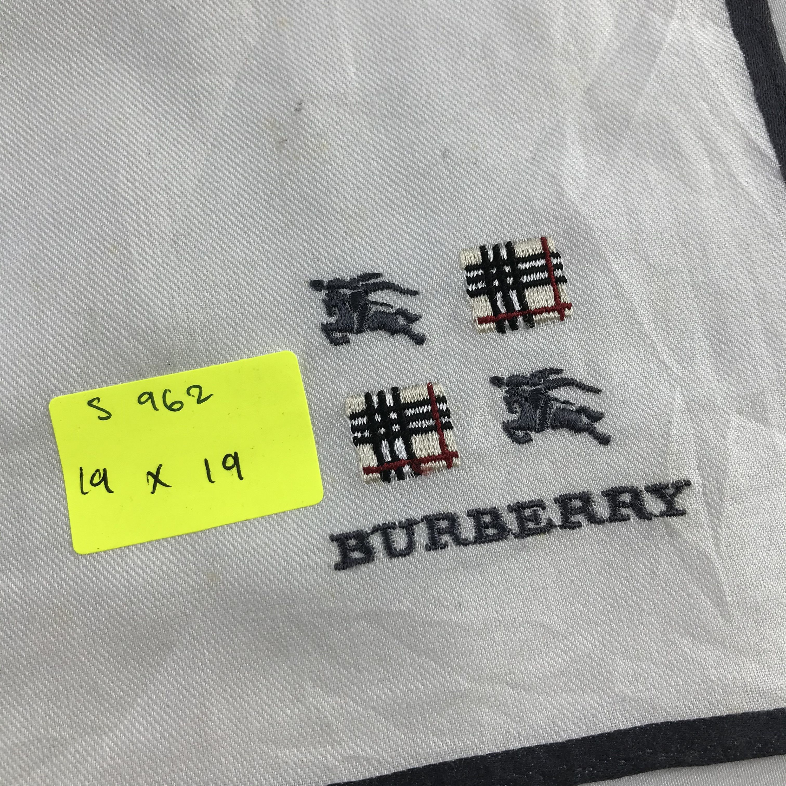 Burberry × Vintage Burberry Bandana / Handkerchief / Neckerchief - S962 Size ONE SIZE - 5 Thumbnail