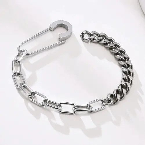 Jewelry 925 Silver Retro Punk Hoop Earrings Size ONE SIZE - 3 Thumbnail