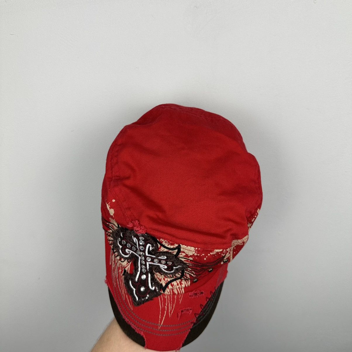 Vintage Vintage 90’s Cross On Red Army Cadet Y2K Ref Cap Size ONE SIZE - 12 Thumbnail