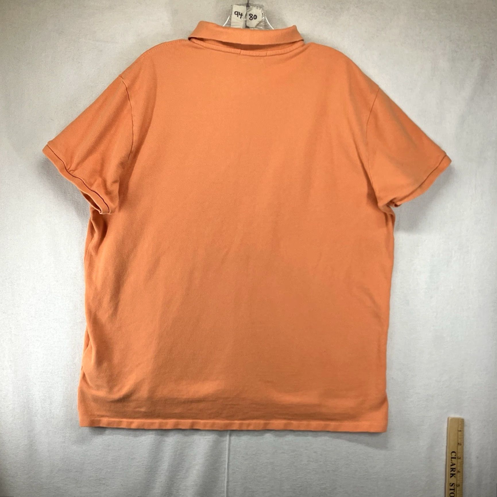 Polo Ralph Lauren Polo Ralph Lauren Polo Shirt Slim Fit Light Orange 100% Cotton Men's XL Size US XL / EU 56 / 4 - 2 Thumbnail