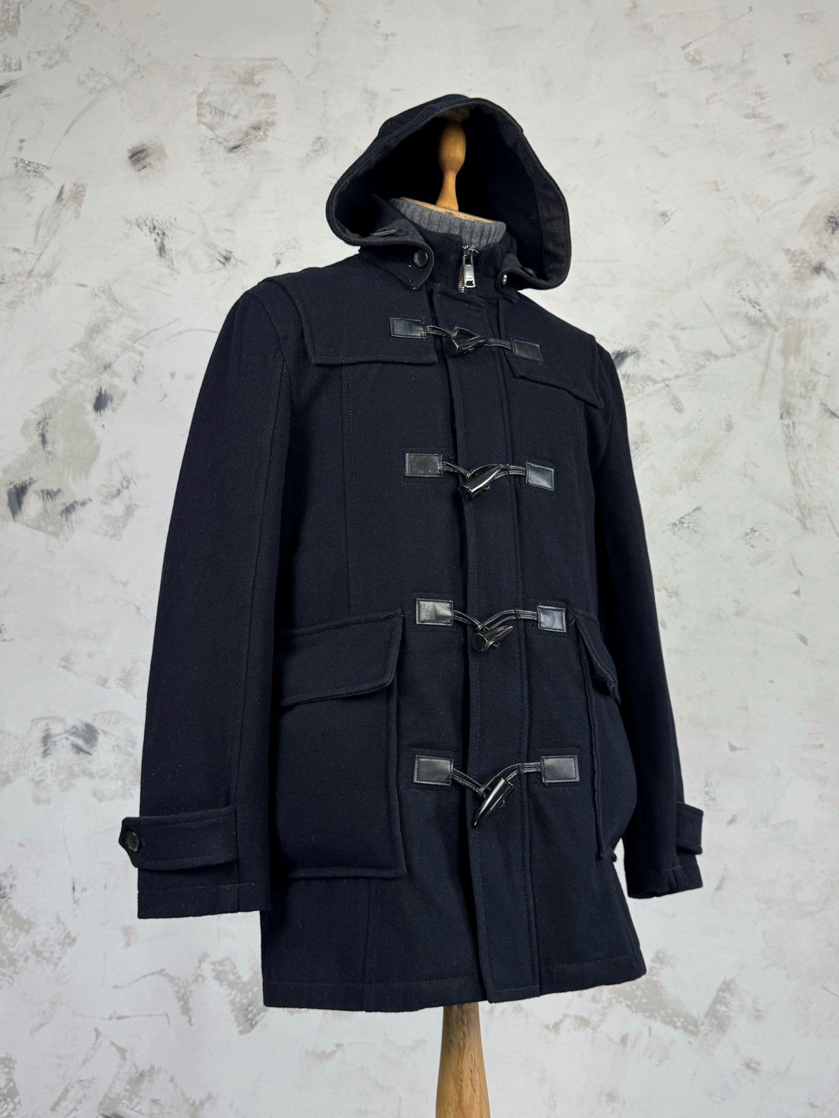 Zara Vintage ZARA Duffle Coat Wool Jacket Size S - M Size US S / EU 44-46 / 1 - 3 Thumbnail