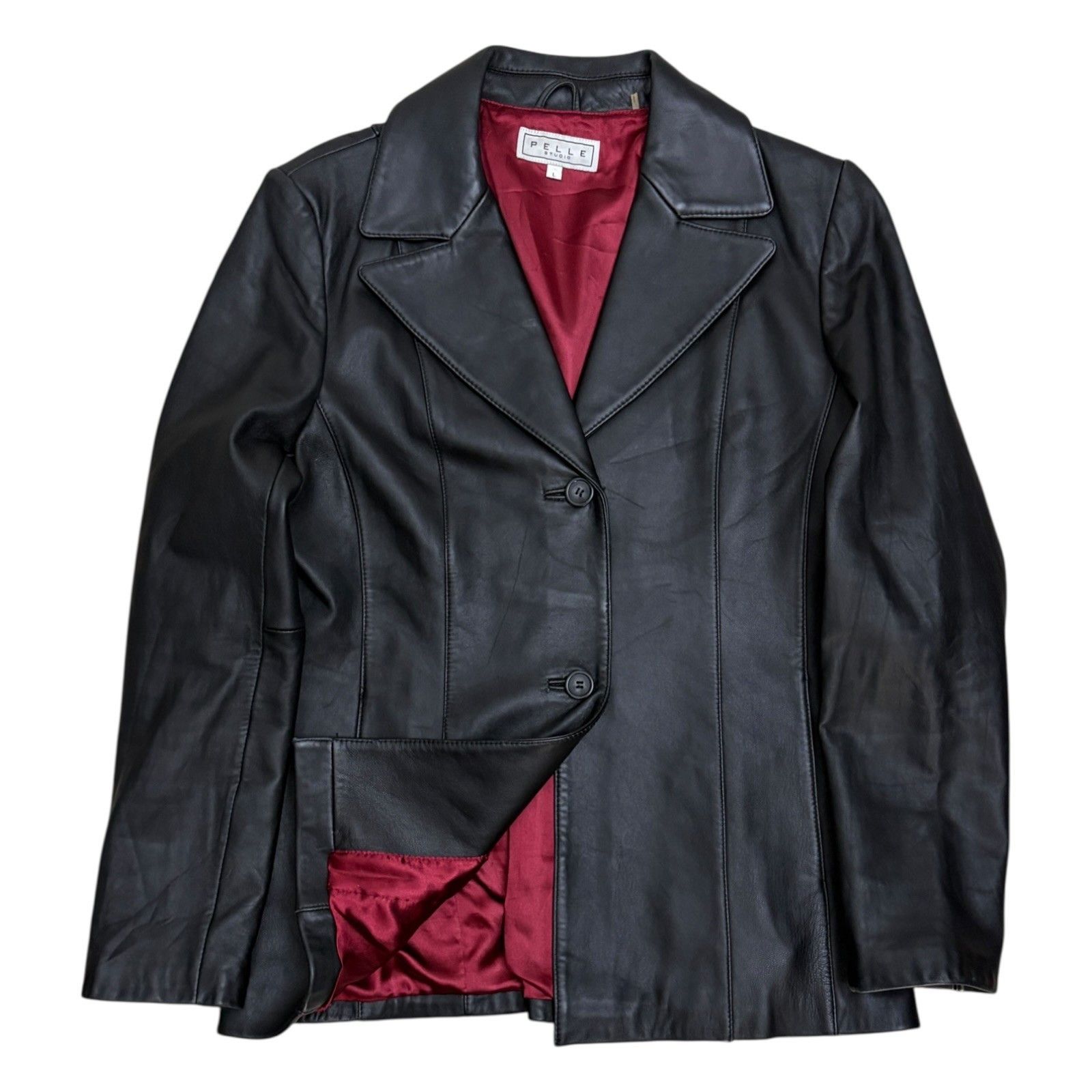 Other PELLE STUDIO Leather Vintage Casual Retro Jacket Coat Large Size L / US 10 / IT 46 - 1 Thumbnail