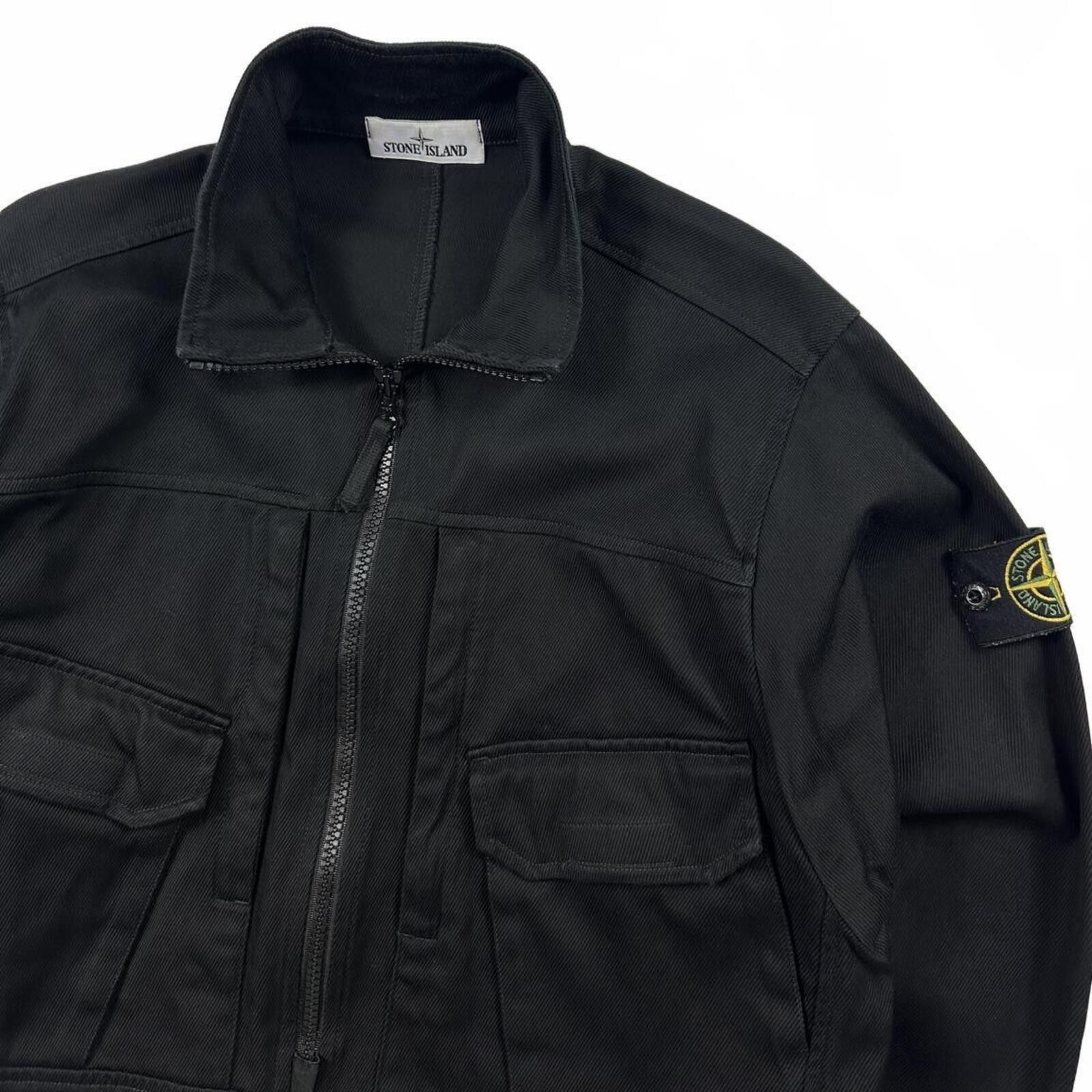 Stone Island Stone Island 3/4 Zip Smock Jacket Black Medium Size US M / EU 48-50 / 2 - 2 Thumbnail