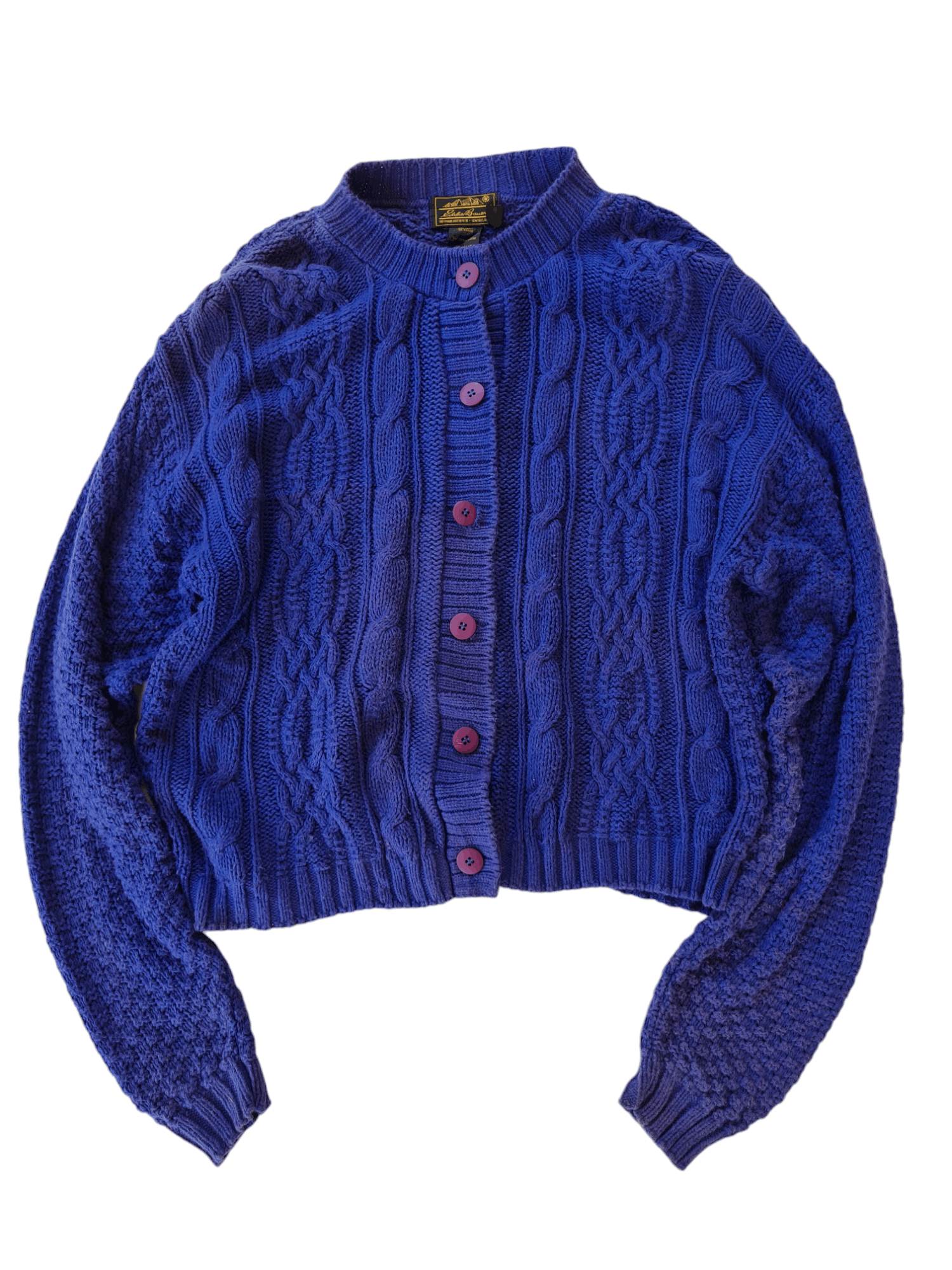Eddie Bauer × Japanese Brand × Vintage VTG Eddie Bauer Cardigan Blue USA Size US M / EU 48-50 / 2 - 1 Thumbnail