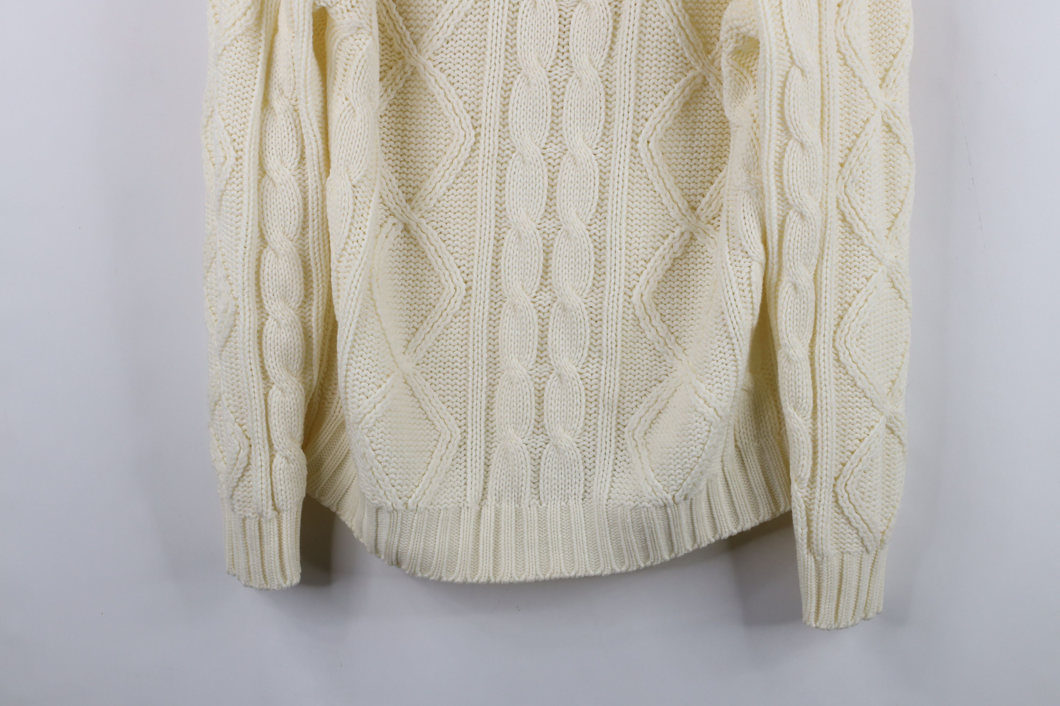 Vintage Vintage 70s Streetwear Fisherman Chunky Cable Knit Sweater Size US M / EU 48-50 / 2 - 3 Thumbnail