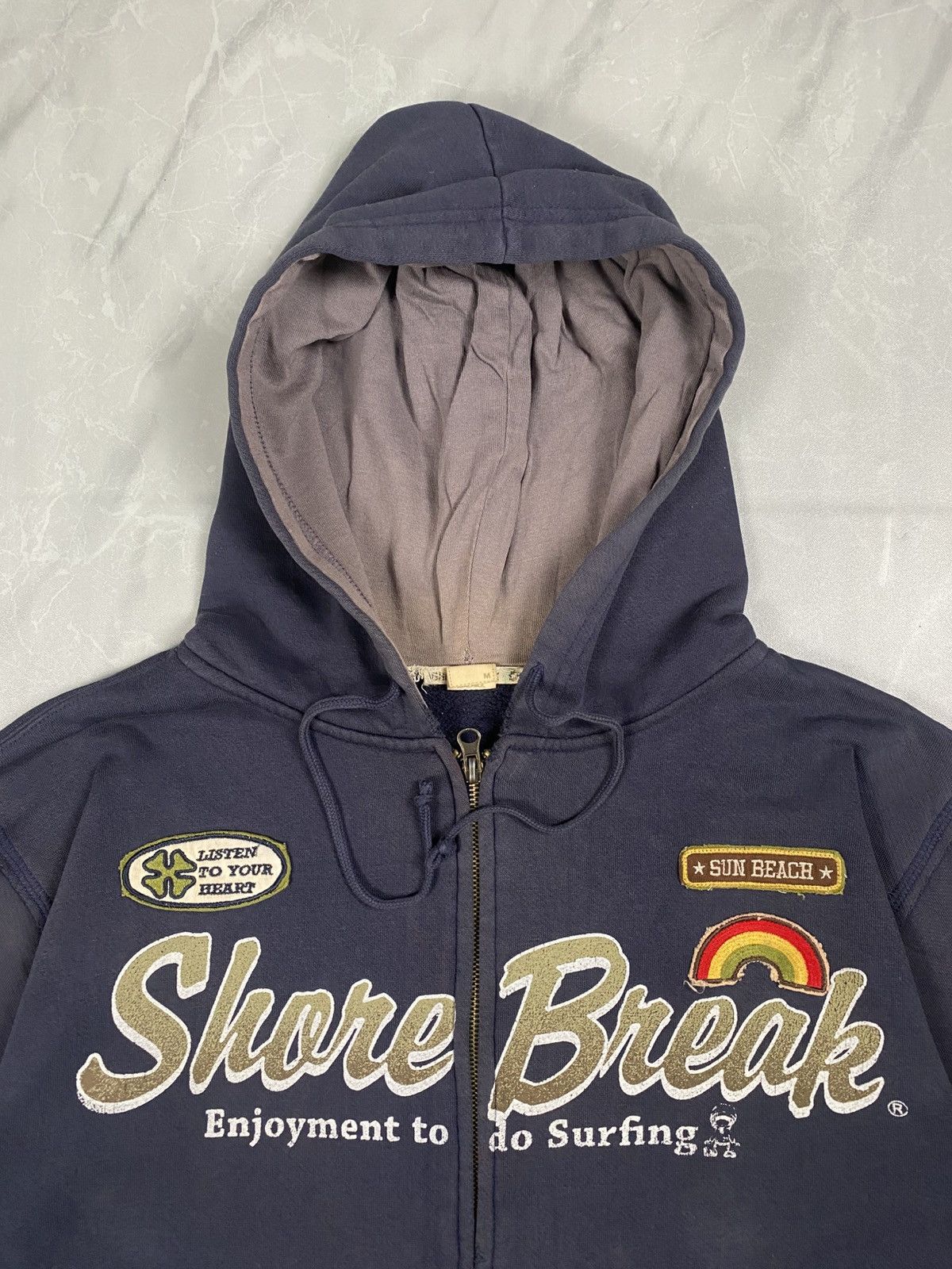 Japanese Brand Vintage y2k Shore Break Japanese Surf Distressed Pullover Size US M / EU 48-50 / 2 - 2 Thumbnail