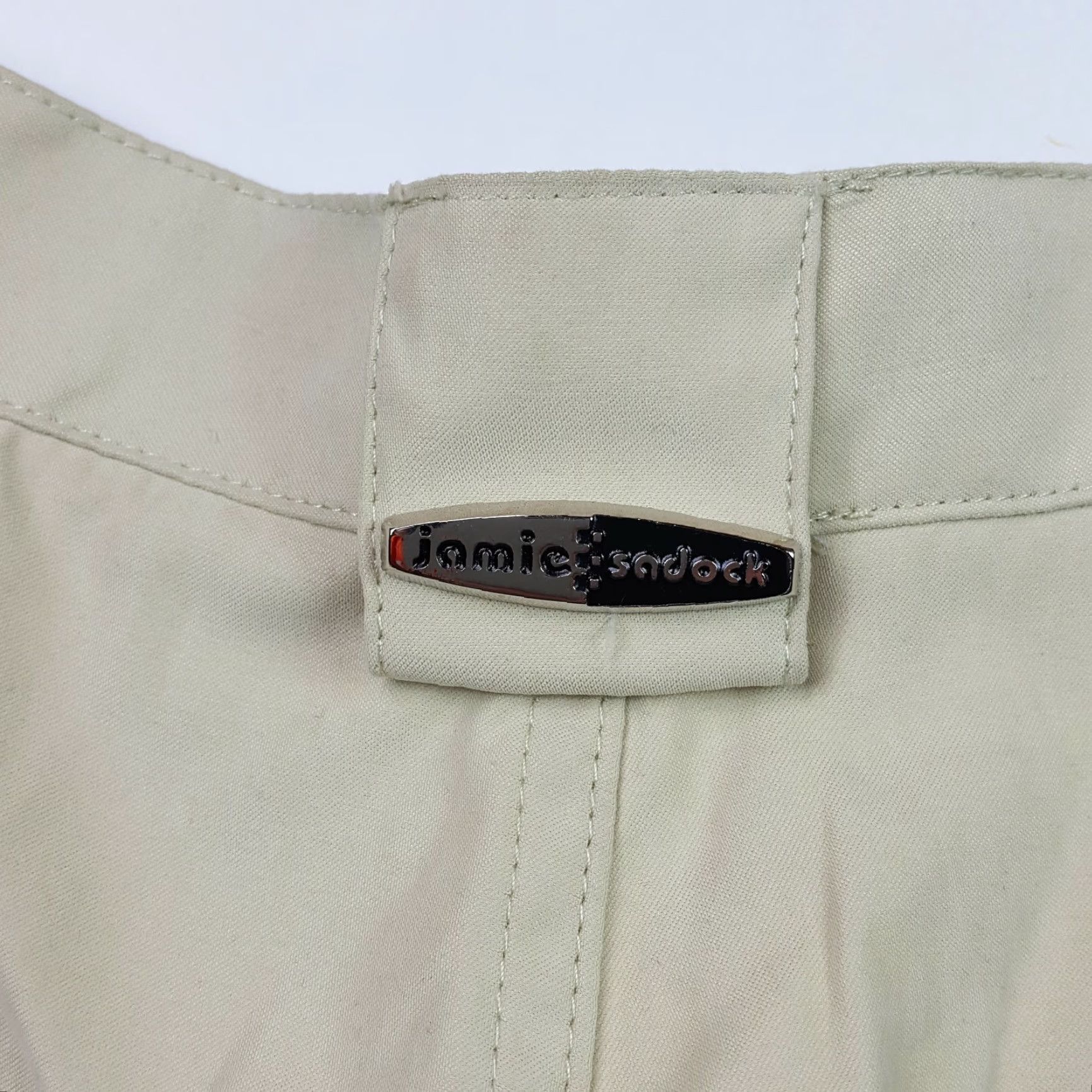 Vintage Jamie Sadock Y2K Khaki Pleated Women's Size 2 Beige Chino Golf Tennis Outdoor Shorts Size 26" / US 2 / IT 38 - 5 Thumbnail