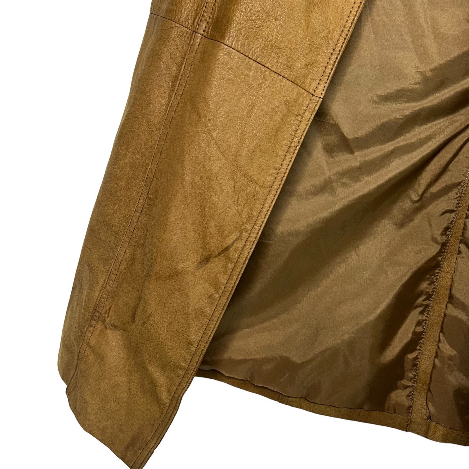 Vintage Vintage 80s Brown Leather Trench Coat Winlit Small Petite Size S / US 4 / IT 40 - 5 Thumbnail
