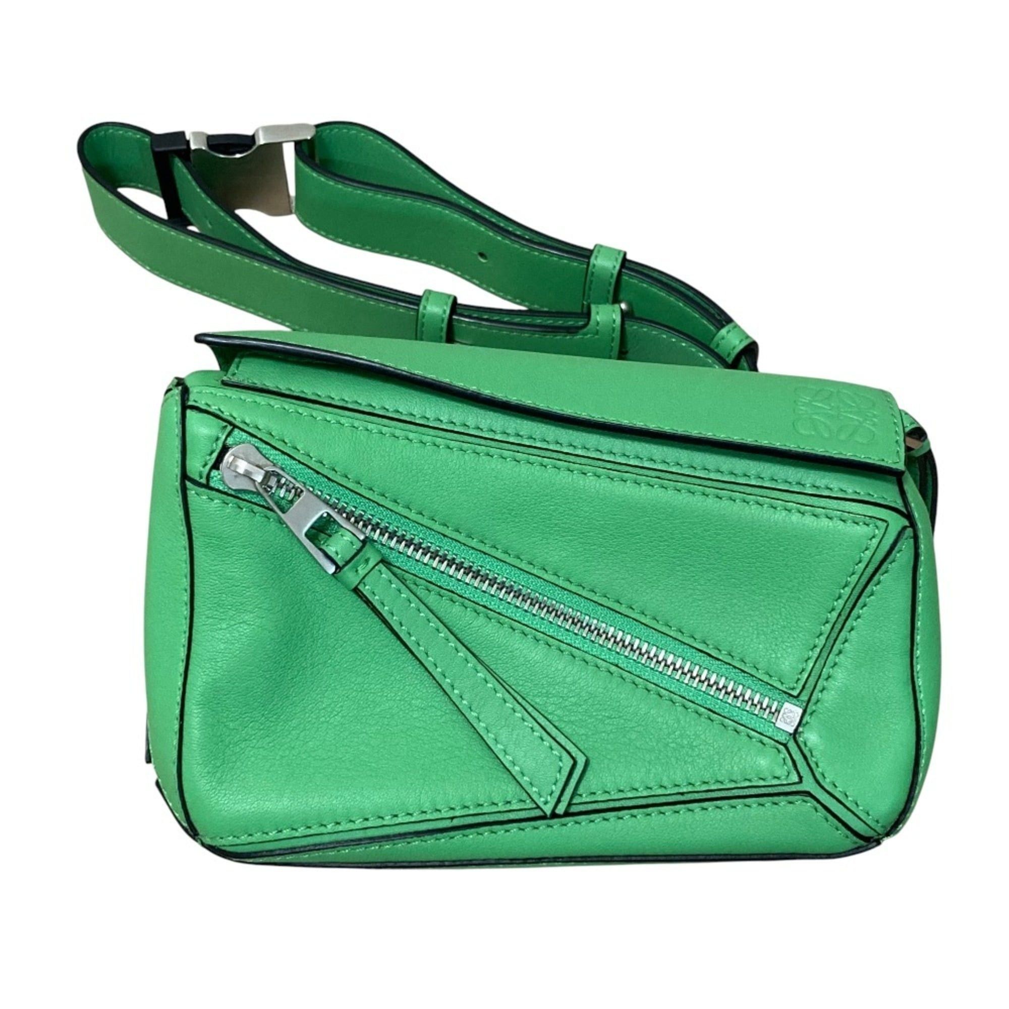 LOEWE PUZZLE MINI Bum Bag Mini Body Bag/Shoulder B510U89X02 Green Women's