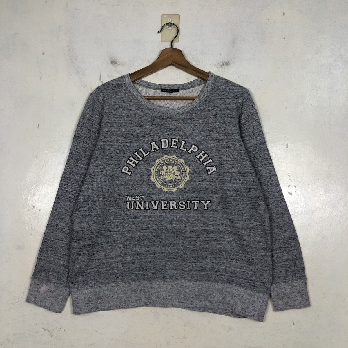 Japanese Brand 📌Vintage Sweatshirt Philadelphia West University Big Log Size US S / EU 44-46 / 1 - 3 Thumbnail