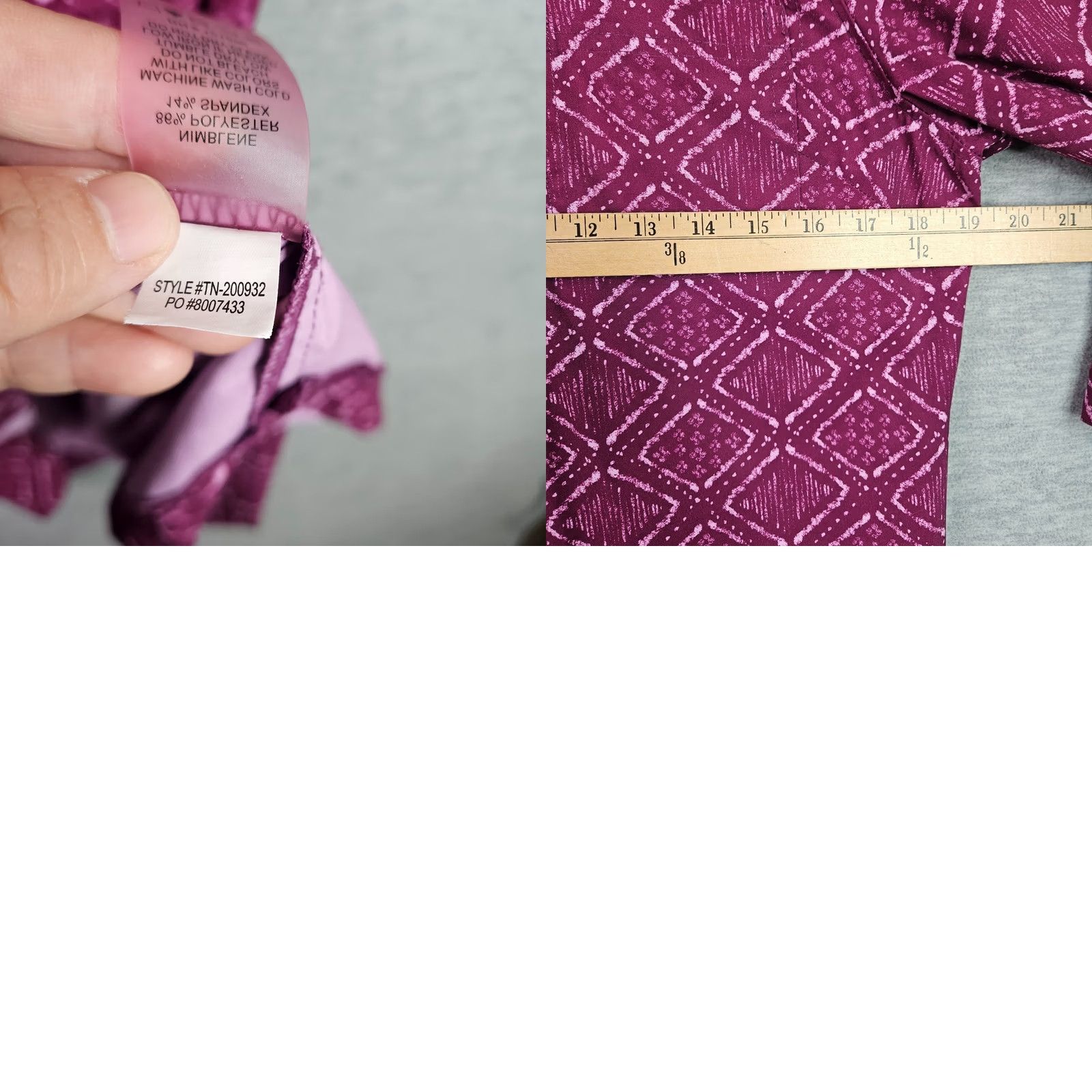 Vintage Title Nine Purple Roll Tab Sleeve Patterned Women's Dress Size M Size M / US 6-8 / IT 42-44 - 8 Thumbnail