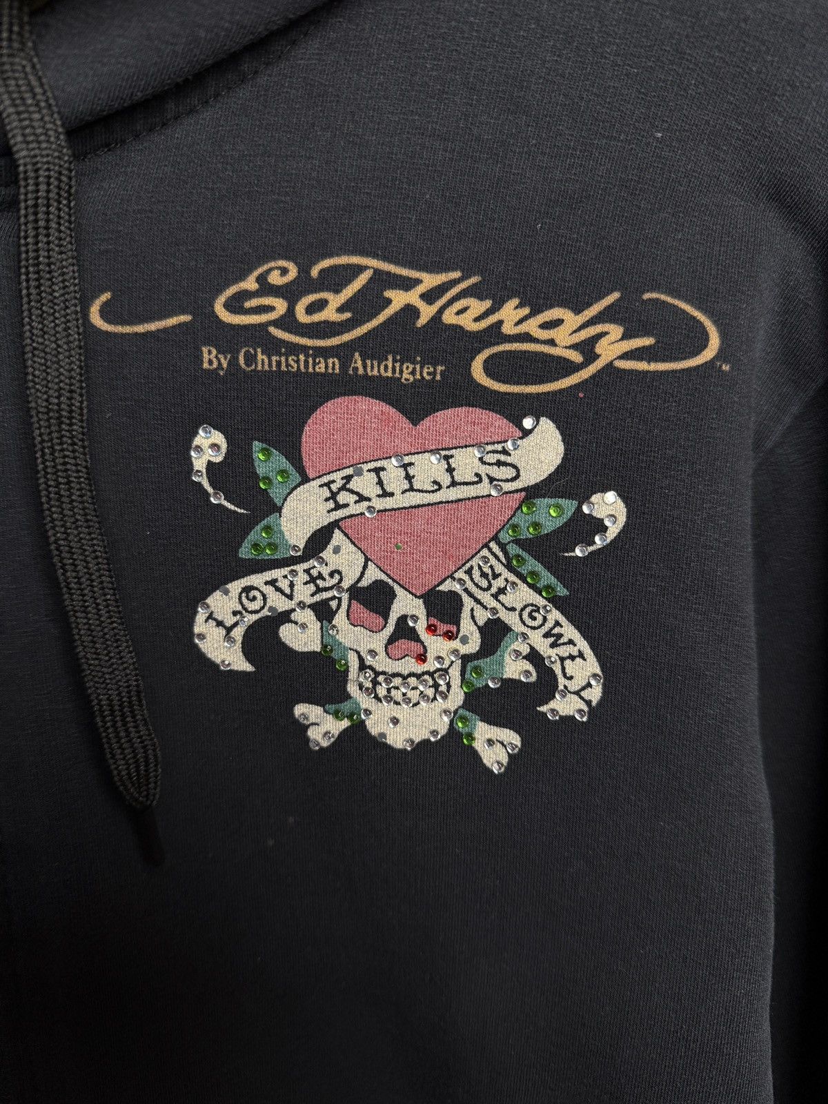 Ed Hardy Vintage Ed Hardy Zip Hoodie All Print By Christian Audigier Size US M / EU 48-50 / 2 - 12 Thumbnail