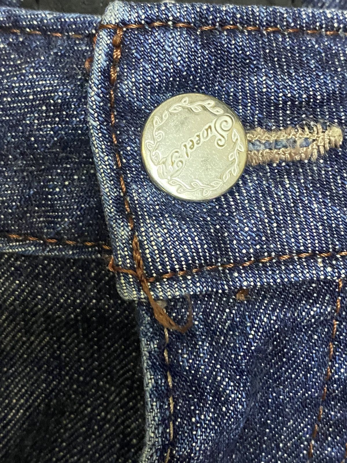 Japanese Brand Vintage Japanese Brands Blue Wash Distressed Flare Jeans Size US 31 - 9 Thumbnail