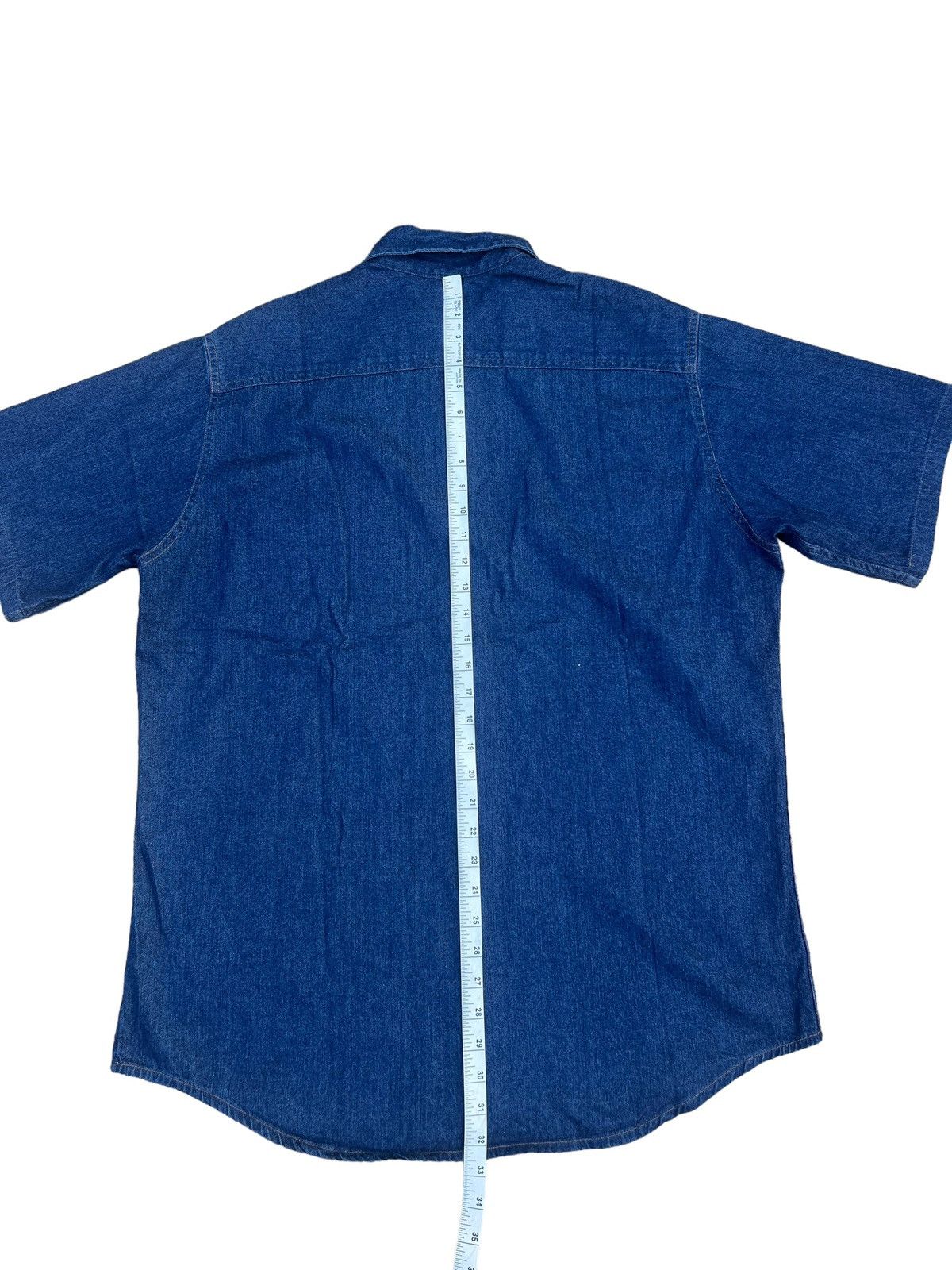 Denime × Japanese Brand Vintage DENIME Orizzonti Japan Indigo Blue Denim Shirt Size US L / EU 52-54 / 3 - 4 Thumbnail