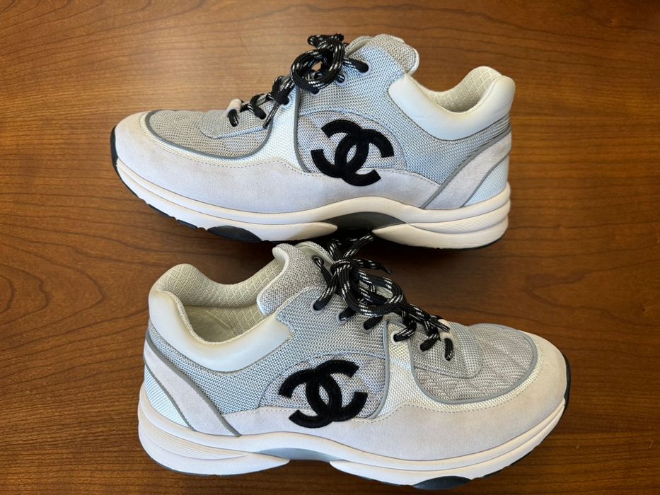 Chanel Runner sneakers Grey/White quilted