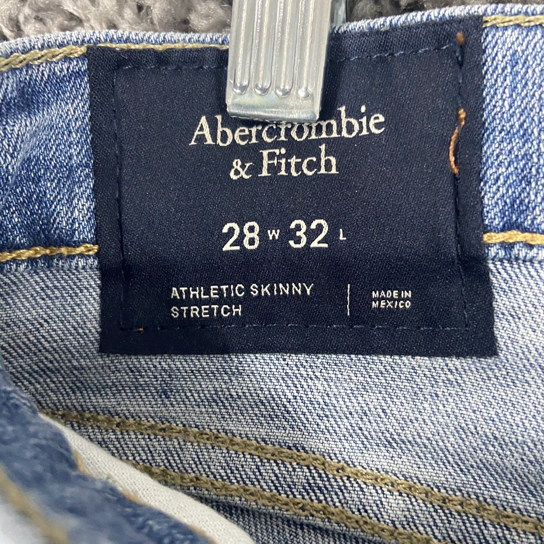 Abercrombie & Fitch Abercrombie & Fitch Jeans Men's 28x31 Blue Athletic Skinny Stretch Denim Mens Size US 28 / EU 44 - 6 Thumbnail