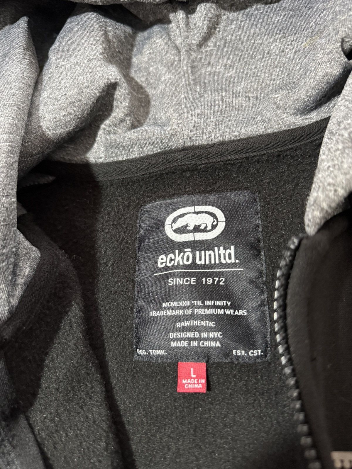Ecko Unltd. Vintage Y2K Ecko Unltd Hoodie Sweater L Unlimited Black Size US L / EU 52-54 / 3 - 4 Thumbnail