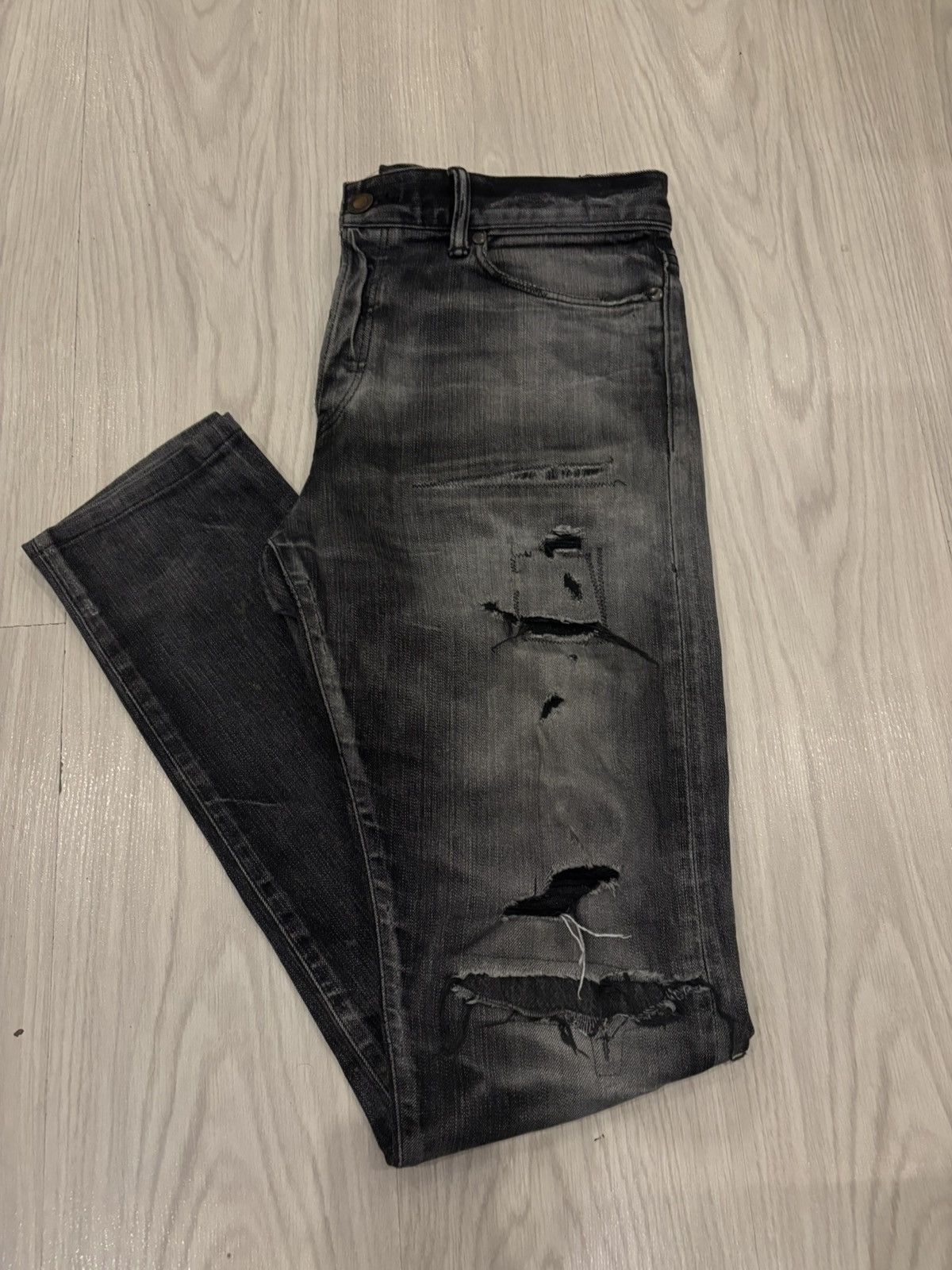 john elliott cast 2 clash black denim