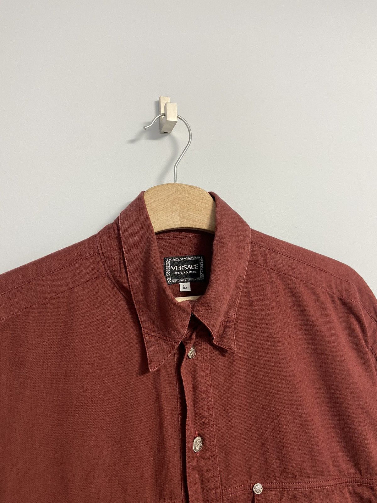 Vintage Versace Button Up Shirt Size US L / EU 52-54 / 3 - 2 Thumbnail