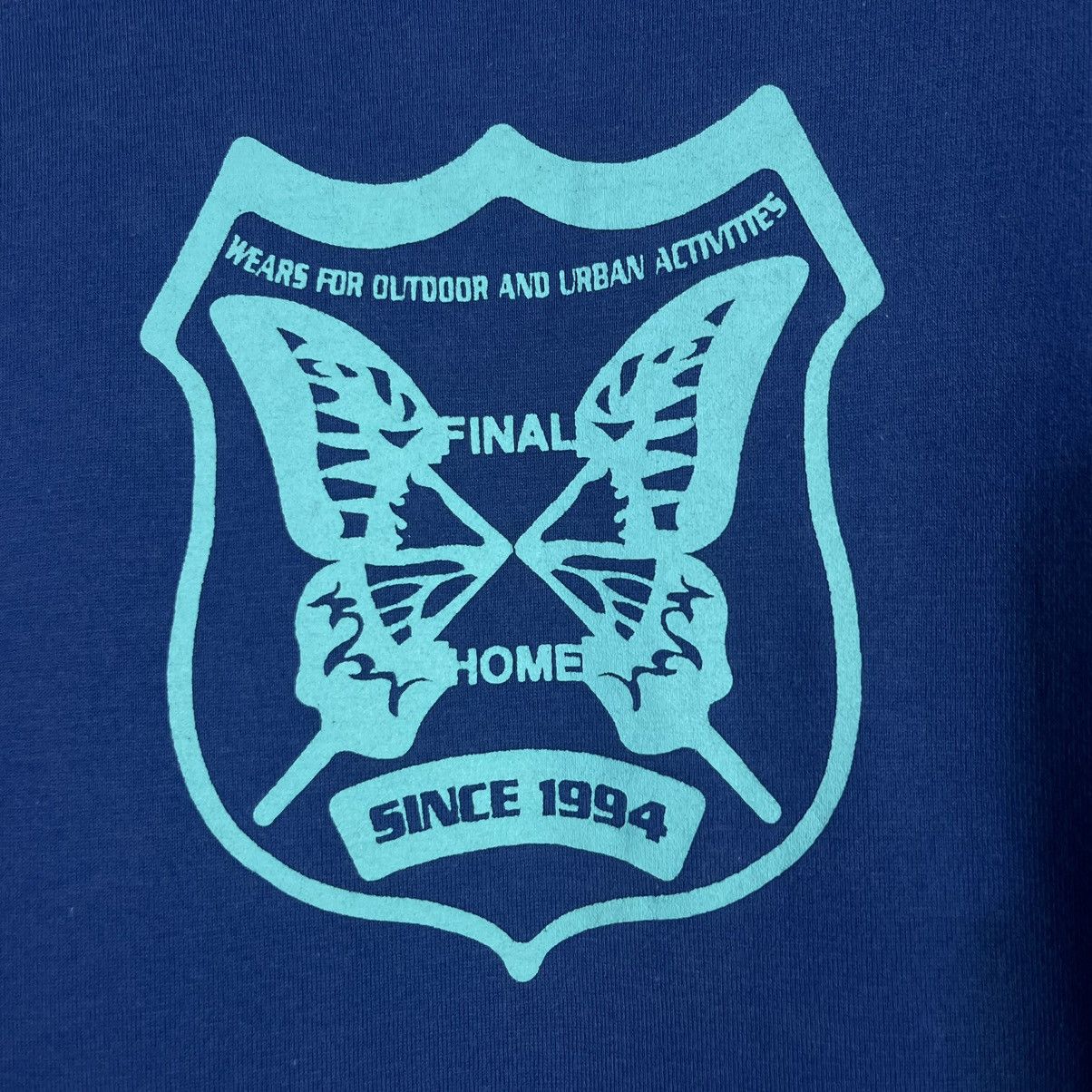 Final Home Rare! Y2k Final Home Butterfly Logo Tshirt Size US M / EU 48-50 / 2 - 4 Thumbnail