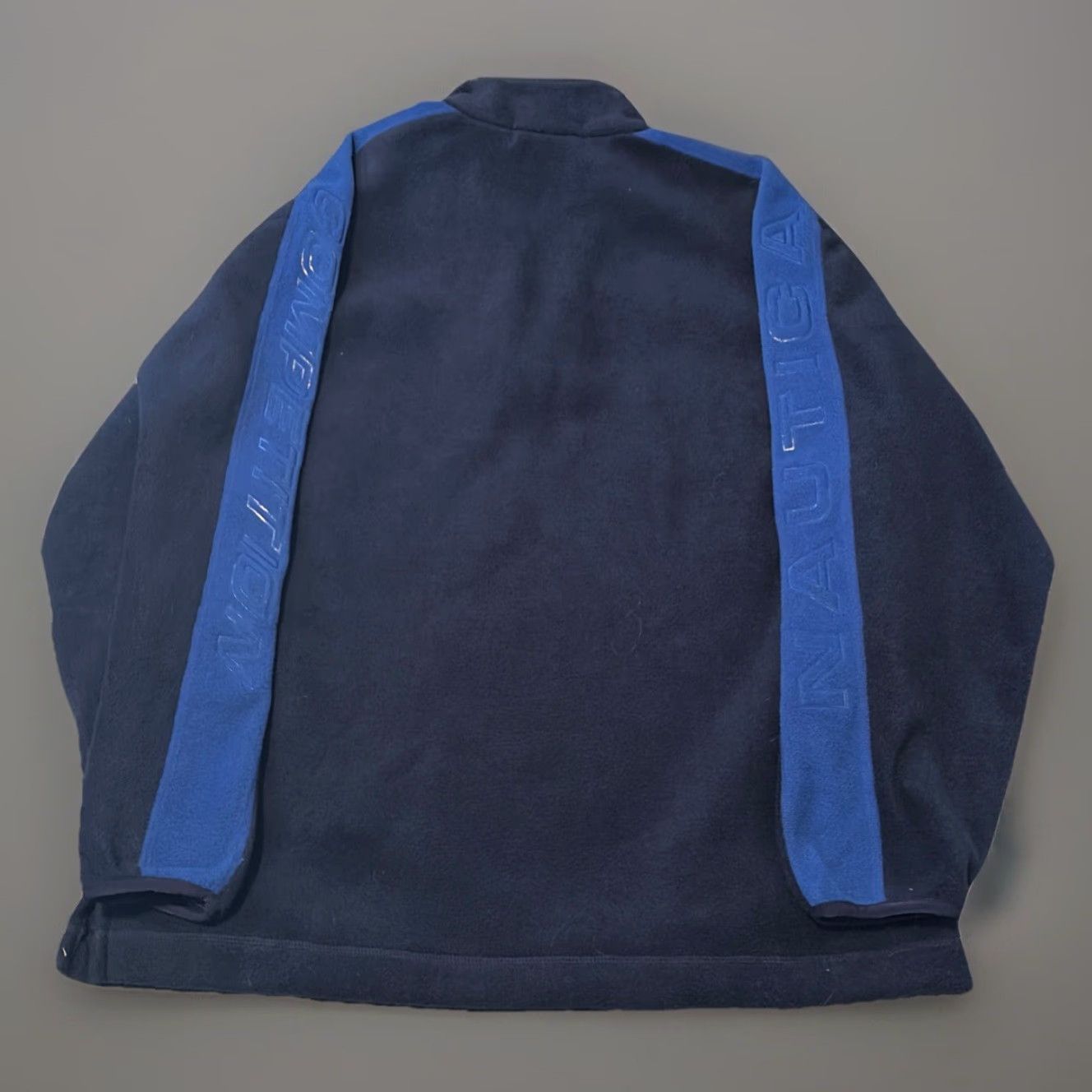 Nautica VINTAGE Nautica Sweatshirt Quarter Zip Fleece Navy Blue XL Men 90s Size US XL / EU 56 / 4 - 2 Thumbnail