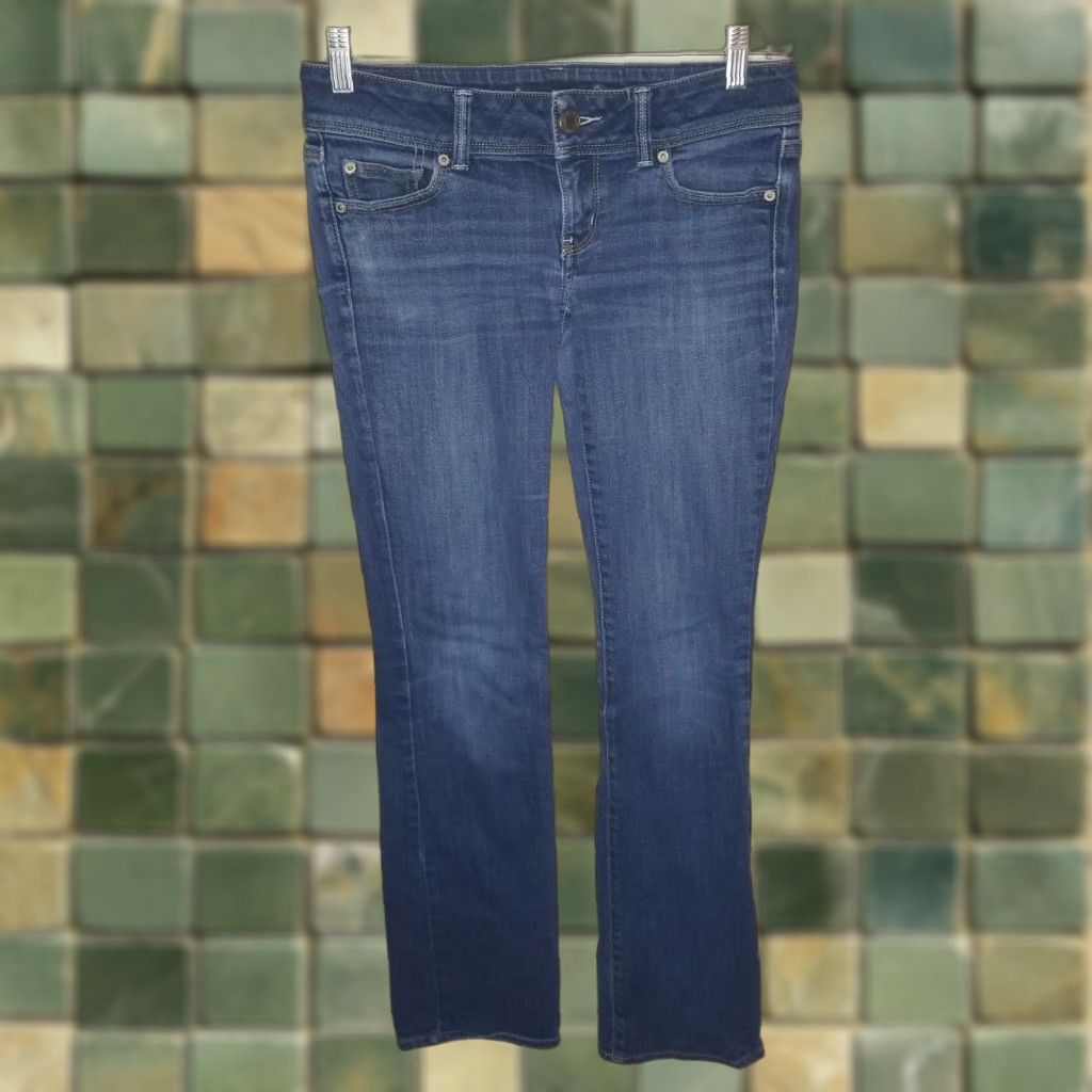 American Eagle Outfitters American Eagle Jeans Womens Slim Bootcut Blue Size 4 Stretch Size 27" / US 4 / IT 40 - 1 Thumbnail