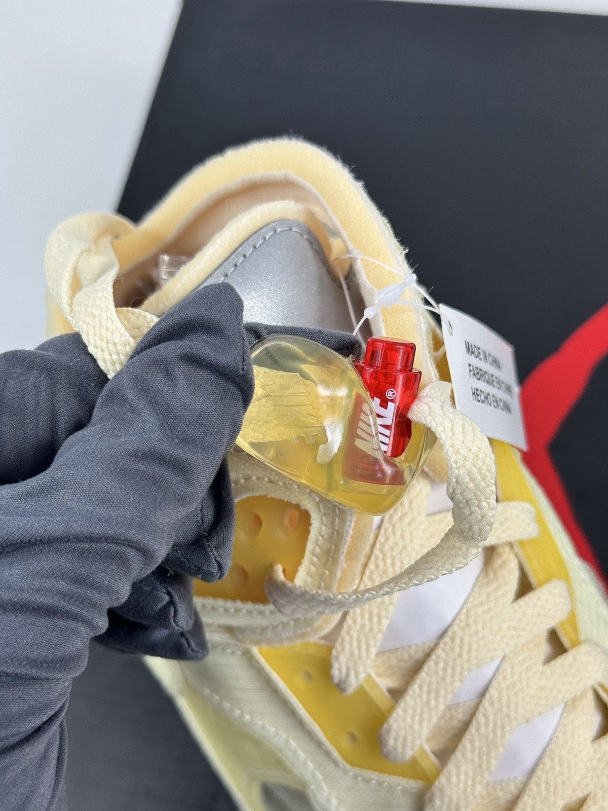 Nike × Off-White JORDAN 5 RETRO X OFF-WHITE SAIL SNEAKERS Size US 9.5 / EU 42-43 - 7 Thumbnail