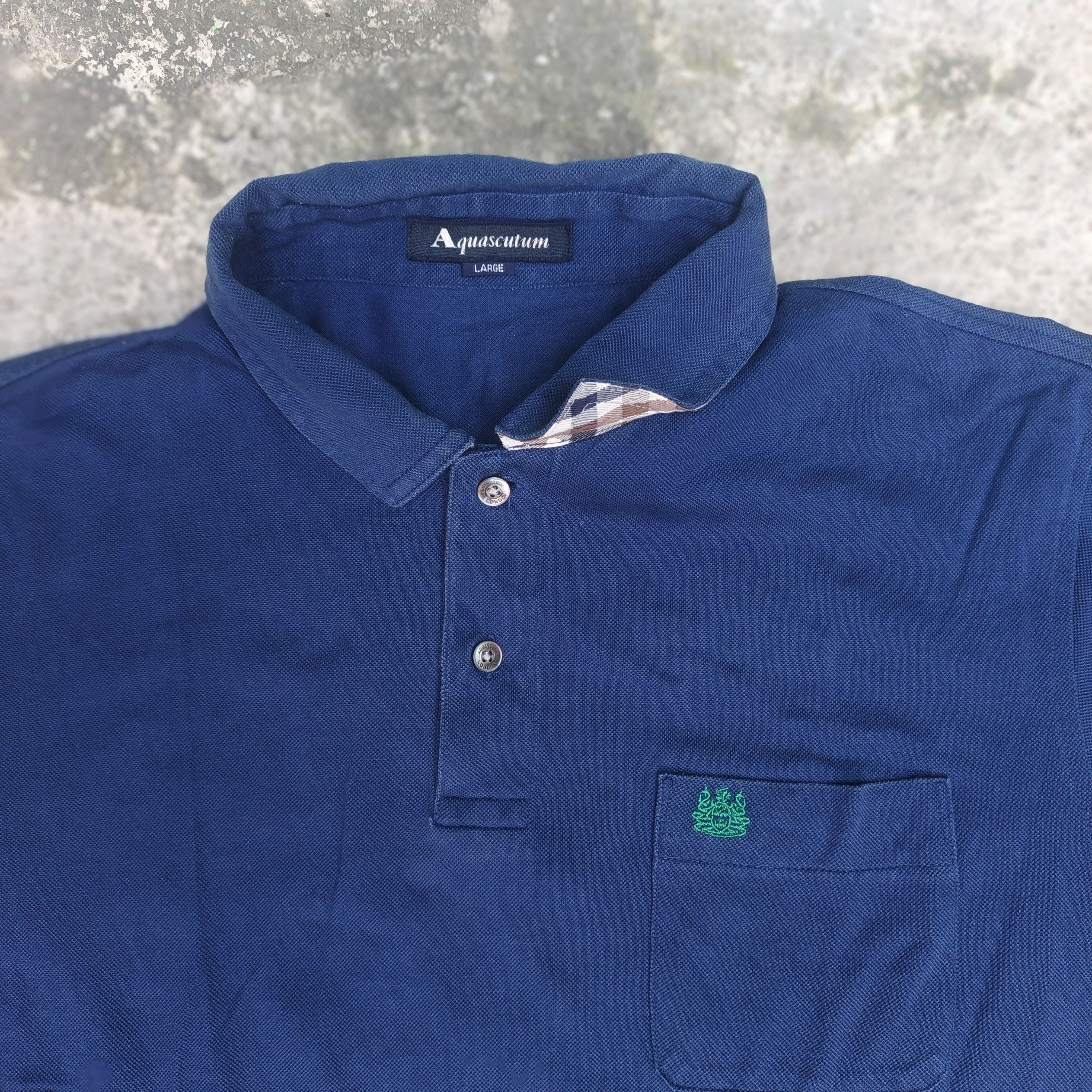 Aquascutum Aquascutum poloshirt vintage Size US L / EU 52-54 / 3 - 2 Thumbnail