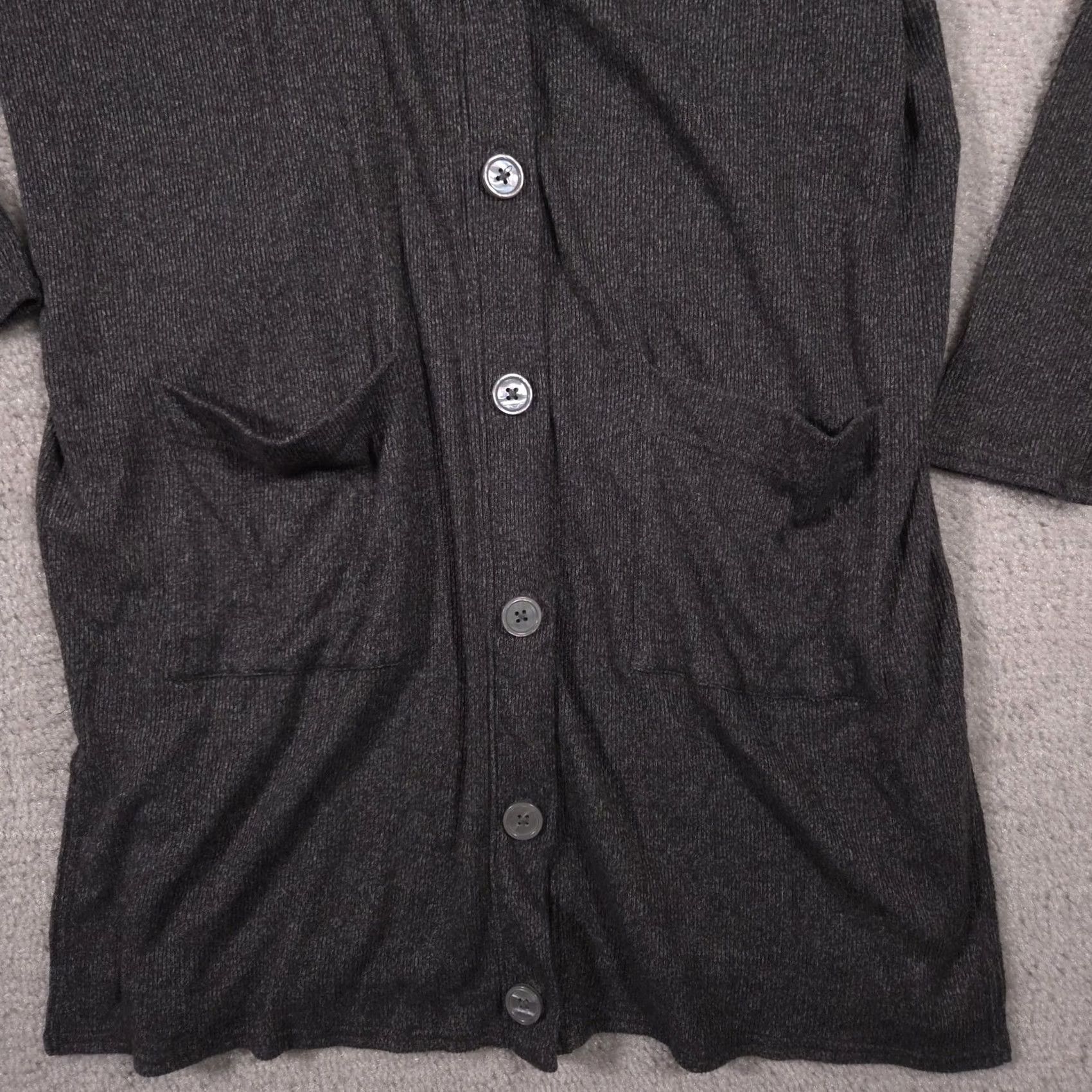 American Eagle Outfitters American Eagle Outfitters Cardigan Sweater Womens XS Gray V Neck Button Front Size XS / US 0-2 / IT 36-38 - 4 Thumbnail