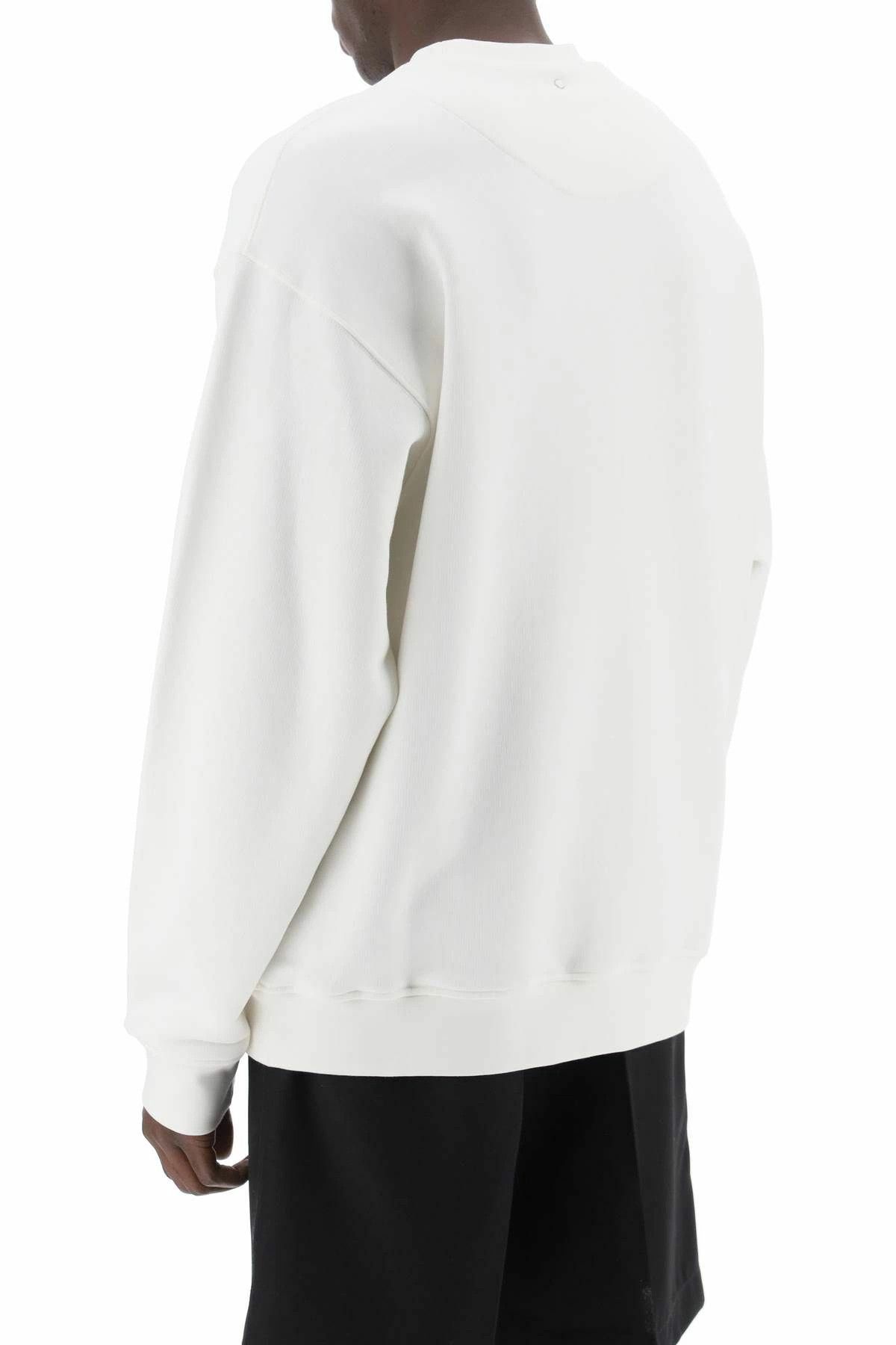 OAMC o1y0225 Logo Crewneck Sweatshirt in White/Black Size US XXL / EU 58 / 5 - 4 Thumbnail