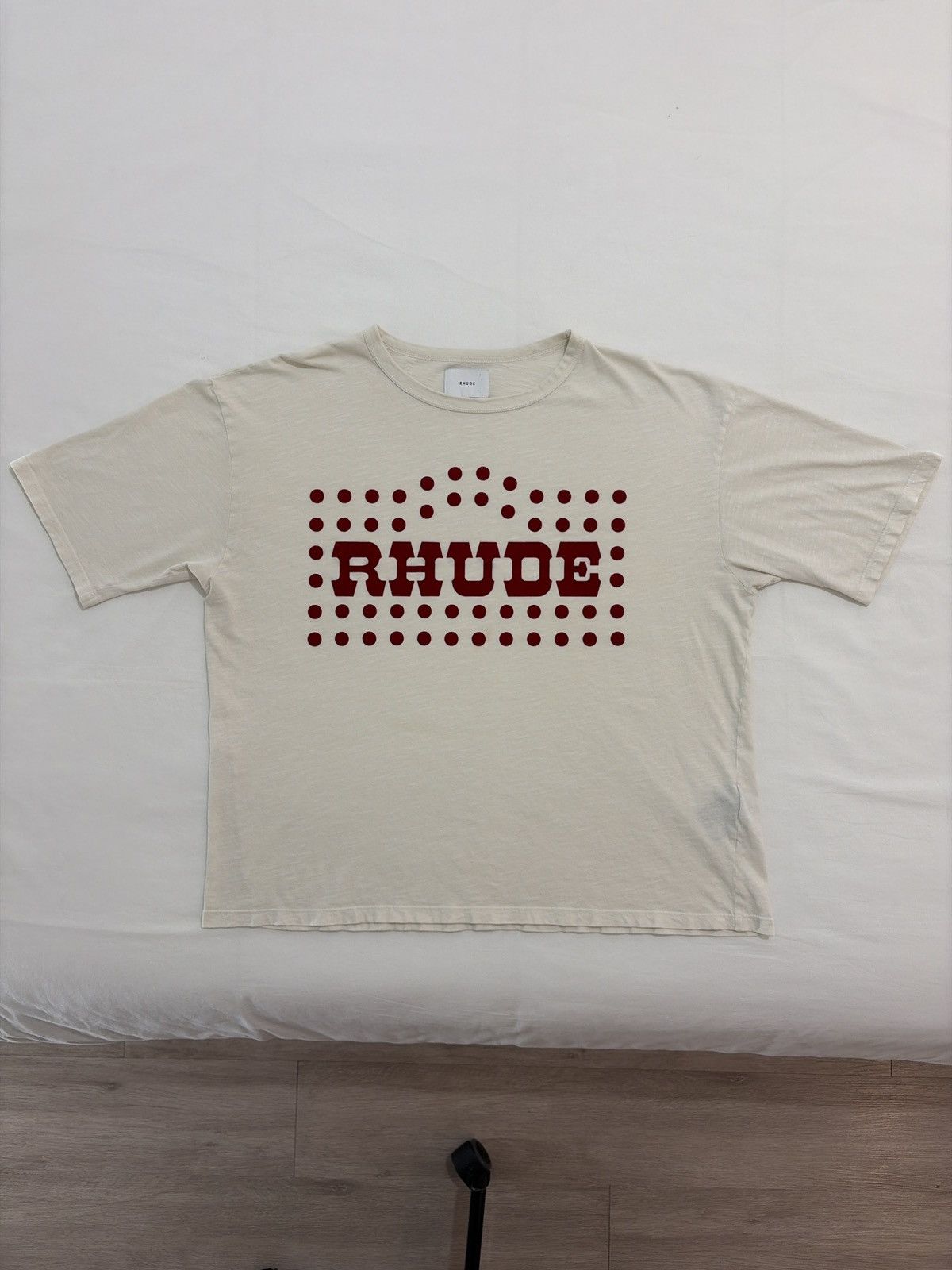 Rhude Rhude Flocked Burnout Tee Size US L / EU 52-54 / 3 - 1 Thumbnail