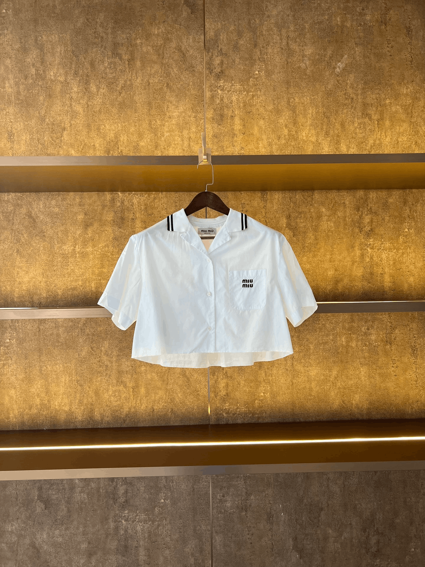 Miu Miu Miumiu Slogan Shirt Size S / US 4 / IT 40 - 1 Thumbnail