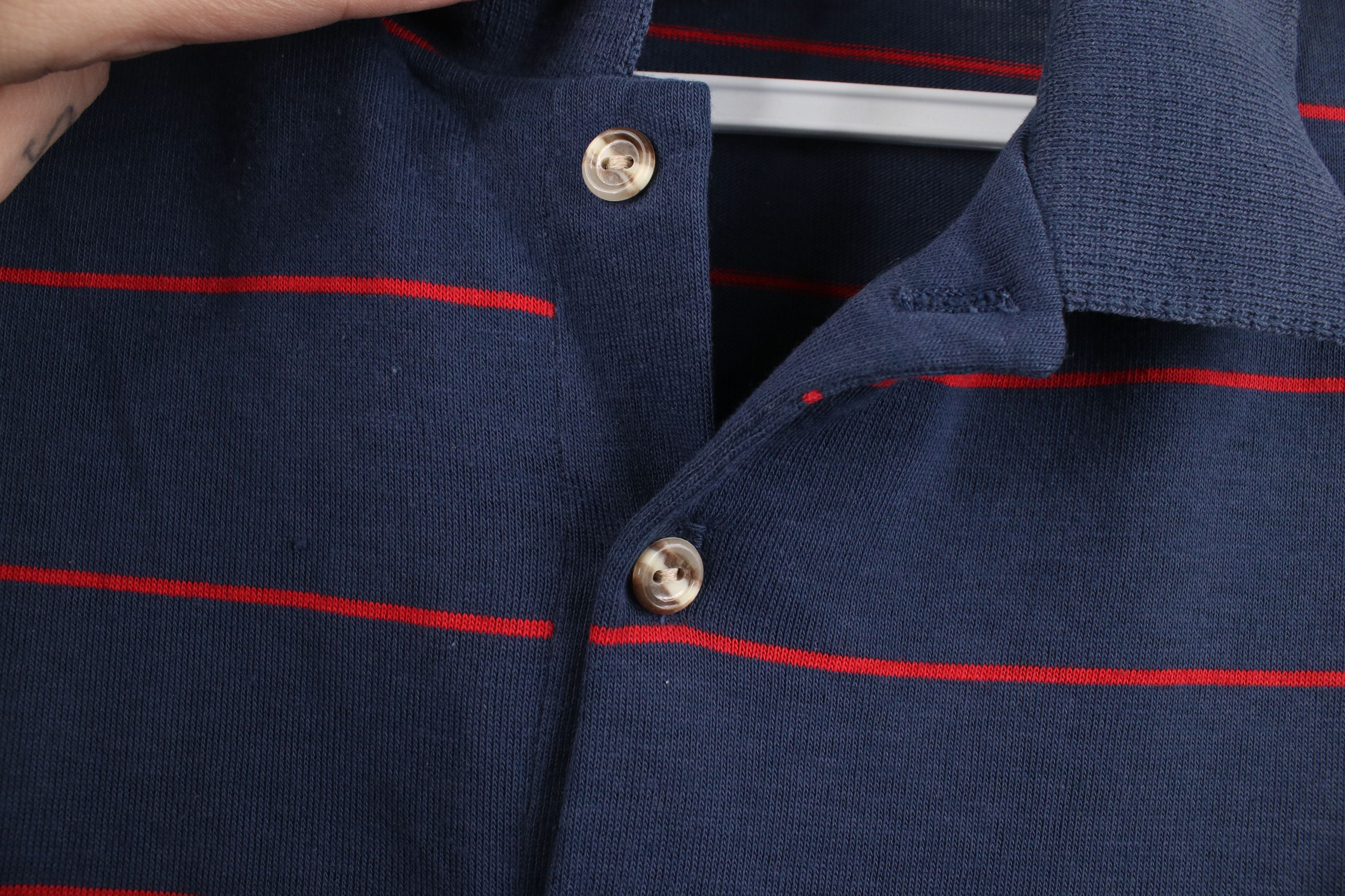 Vintage Vintage 70s Streetwear Striped Knit Collared Golf Polo Shirt Size US S / EU 44-46 / 1 - 5 Thumbnail