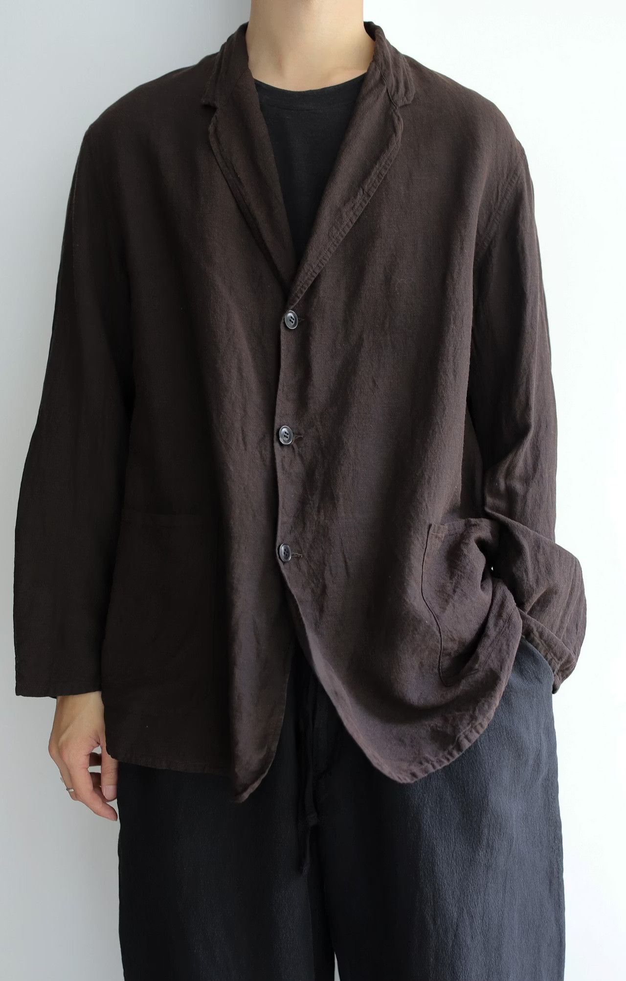Comoli 26SS Silk Cotton Jacket, NWT, Brown, Size 3, D01-01022 Size US L / EU 52-54 / 3 - 11 Thumbnail
