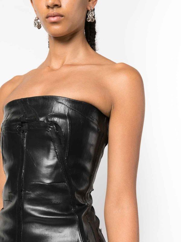 Rick Owens o1y0126 Denim Blouse in Black Size XS / US 0-2 / IT 36-38 - 2 Thumbnail