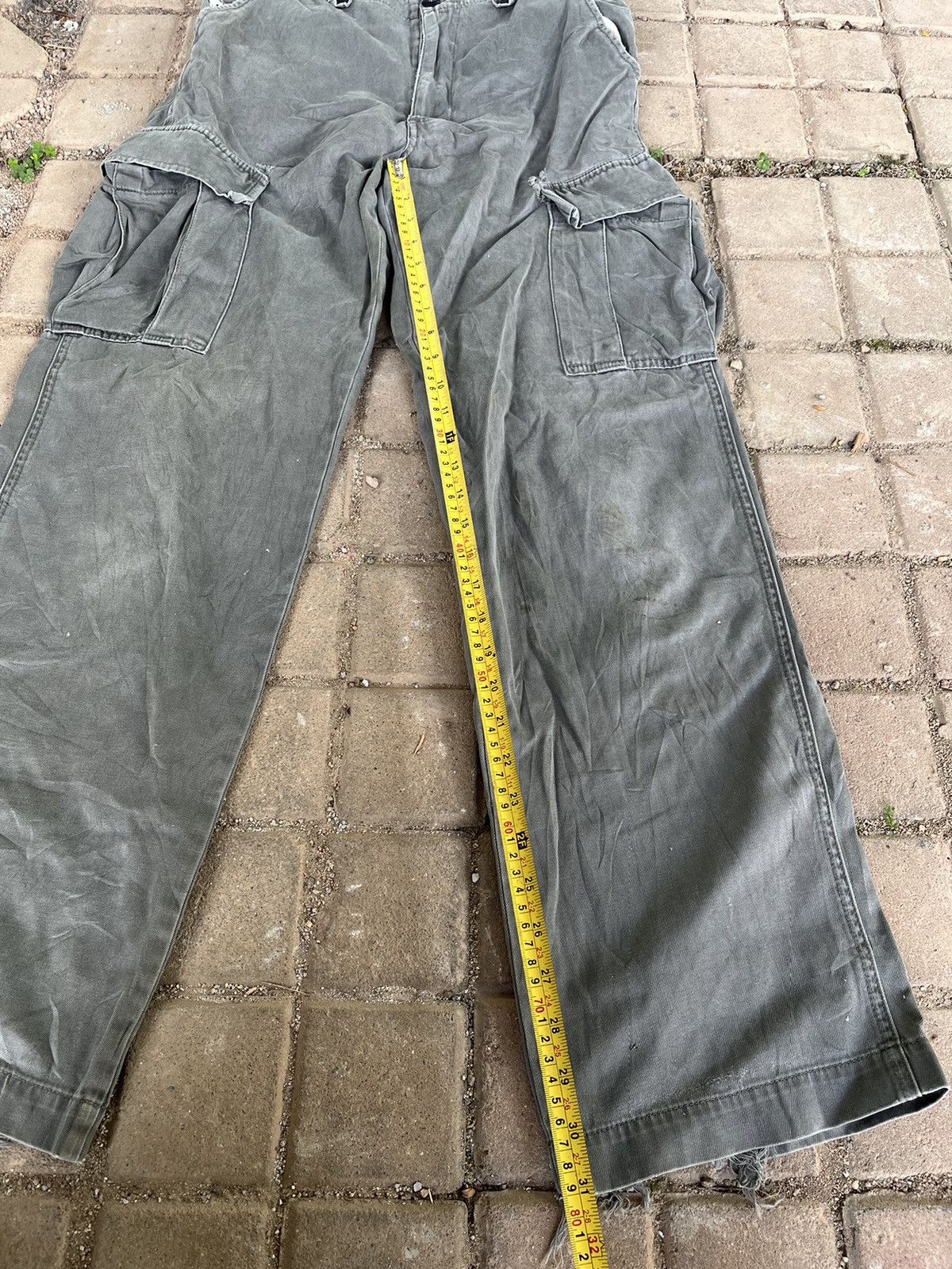 Alpha Industries × Vintage Vintage Alpha Industry Olive Military Cargopant Size US 28 / EU 44 - 6 Thumbnail