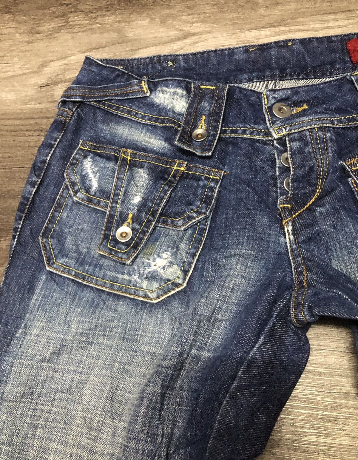 If Six Was Nine × Japanese Brand Trois Filles Jeans Bush Pants Design 3.F.I.J Denim Size 30" / US 8 / IT 44 - 3 Thumbnail