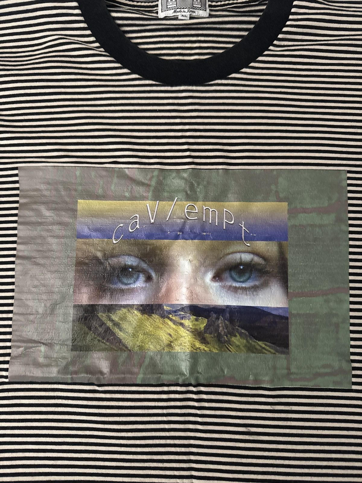 Cav Empt Eyes Big Strip Tee Size US XL / EU 56 / 4 - 2 Thumbnail