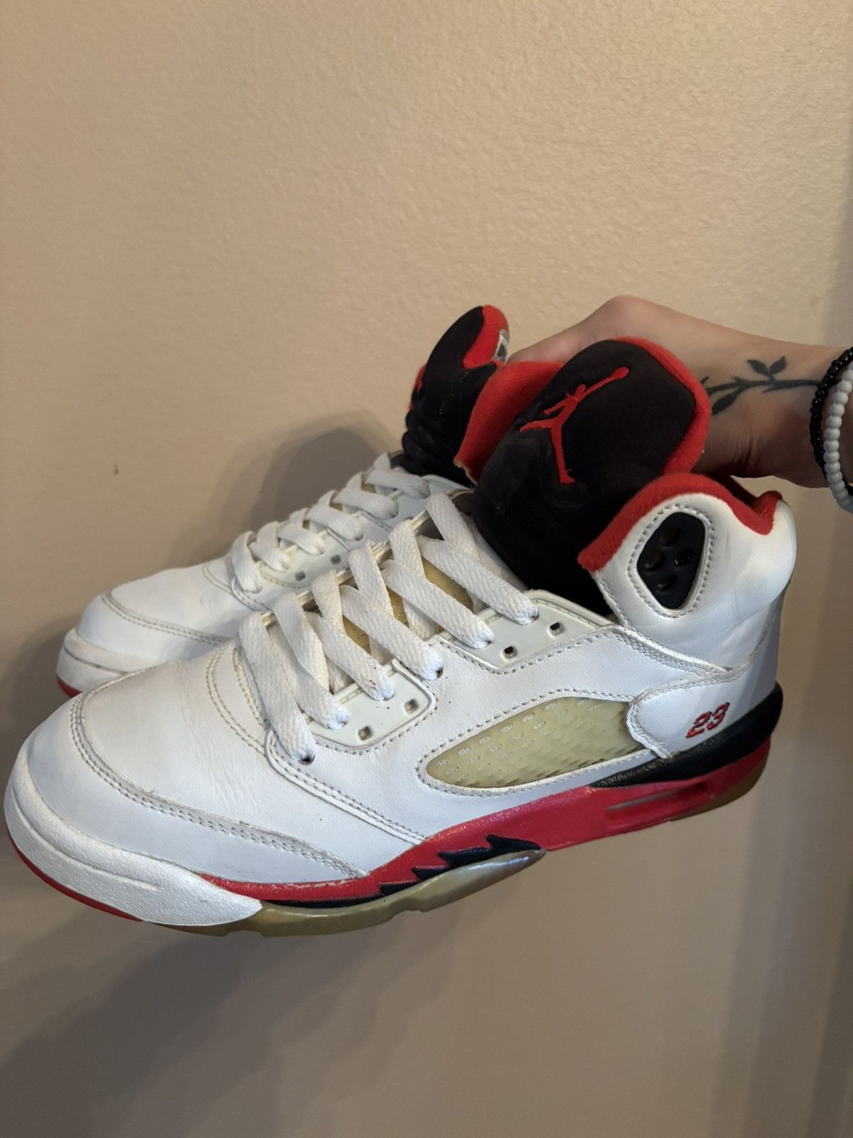 Jordan Brand Air Jordan 5 Retro GS 'Fire Red' 2006 Size US 5 / EU 37 - 6 Thumbnail