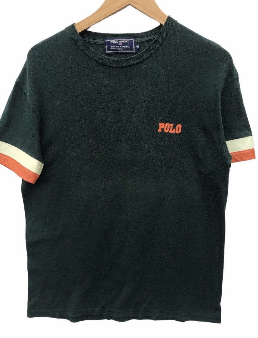 Polo Ralph Lauren Vintage Polo Sport Spellout Big P Faded Ralph Lauren Shirt Size US M / EU 48-50 / 2 - 2 Thumbnail