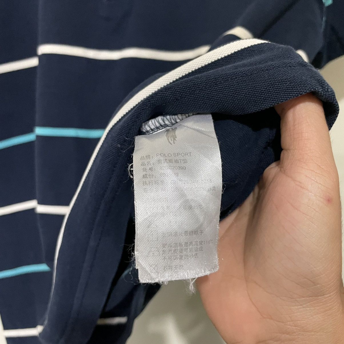 Vintage Polo Sport Stripe Collar Tee Size US M / EU 48-50 / 2 - 5 Thumbnail