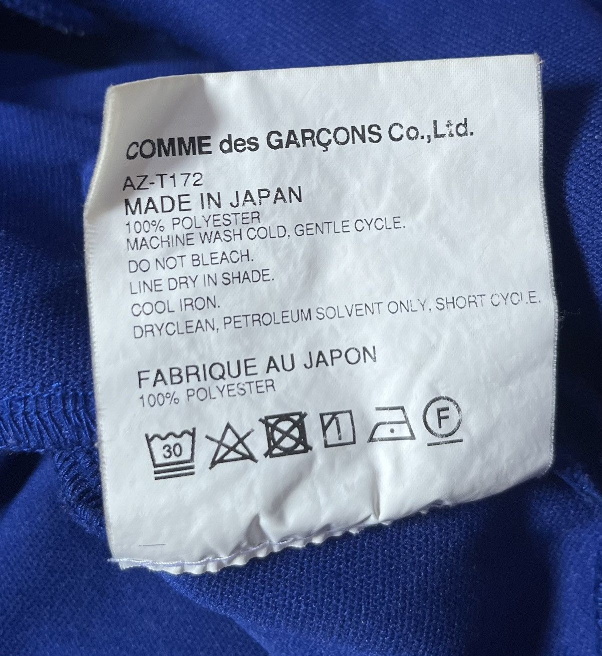 Comme des Garcons Cdg play AD2017 blue zip up hoodie Size US L / EU 52-54 / 3 - 6 Thumbnail