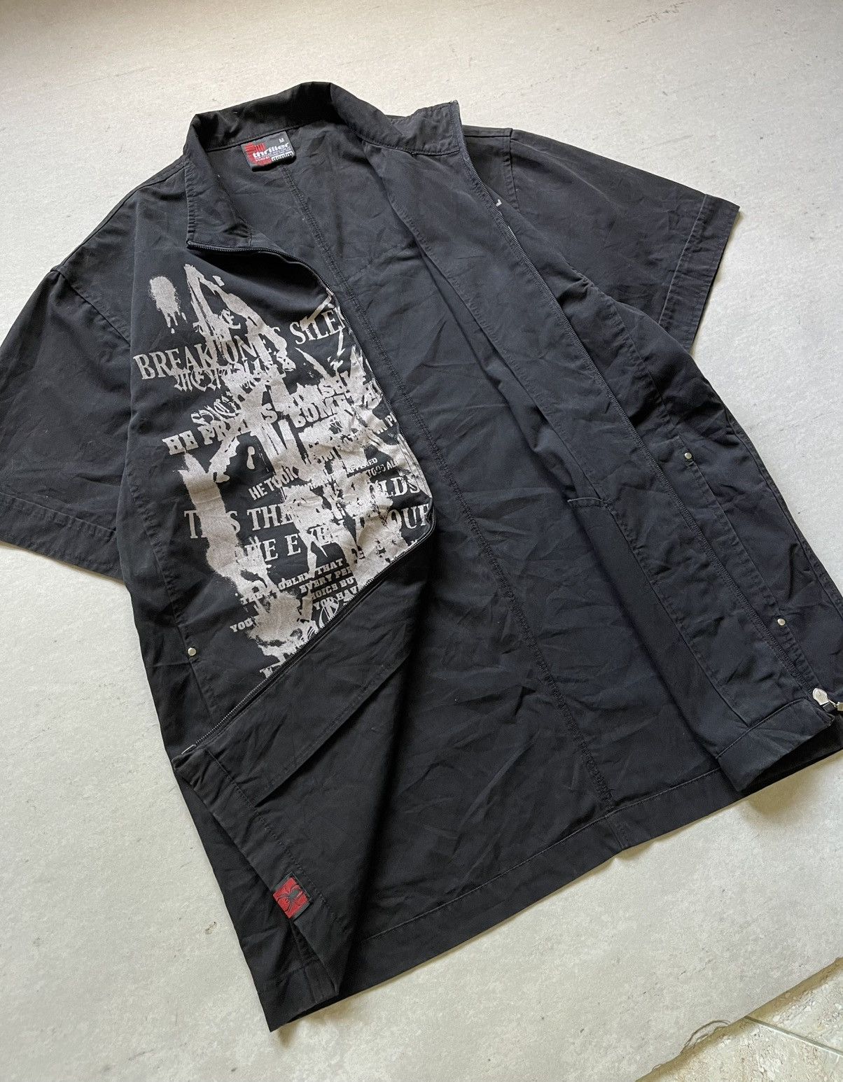 KMRii Thriller Denim Punk Design Graphic Prints Bondage Shirt Size US M / EU 48-50 / 2 - 7 Thumbnail