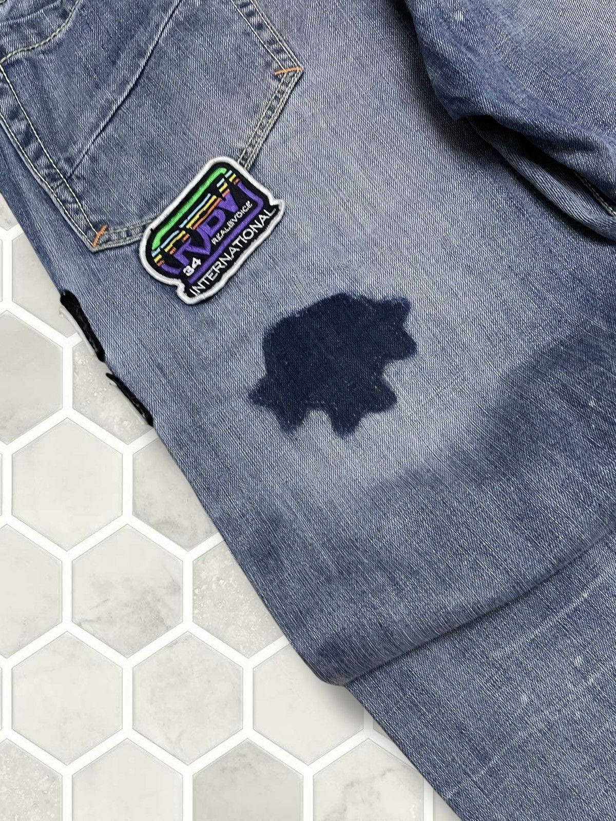 Japanese Brand Vintage Japan Streetwear RealBvoice Patchwork Baggy Denim Size US 32 / EU 48 - 17 Thumbnail