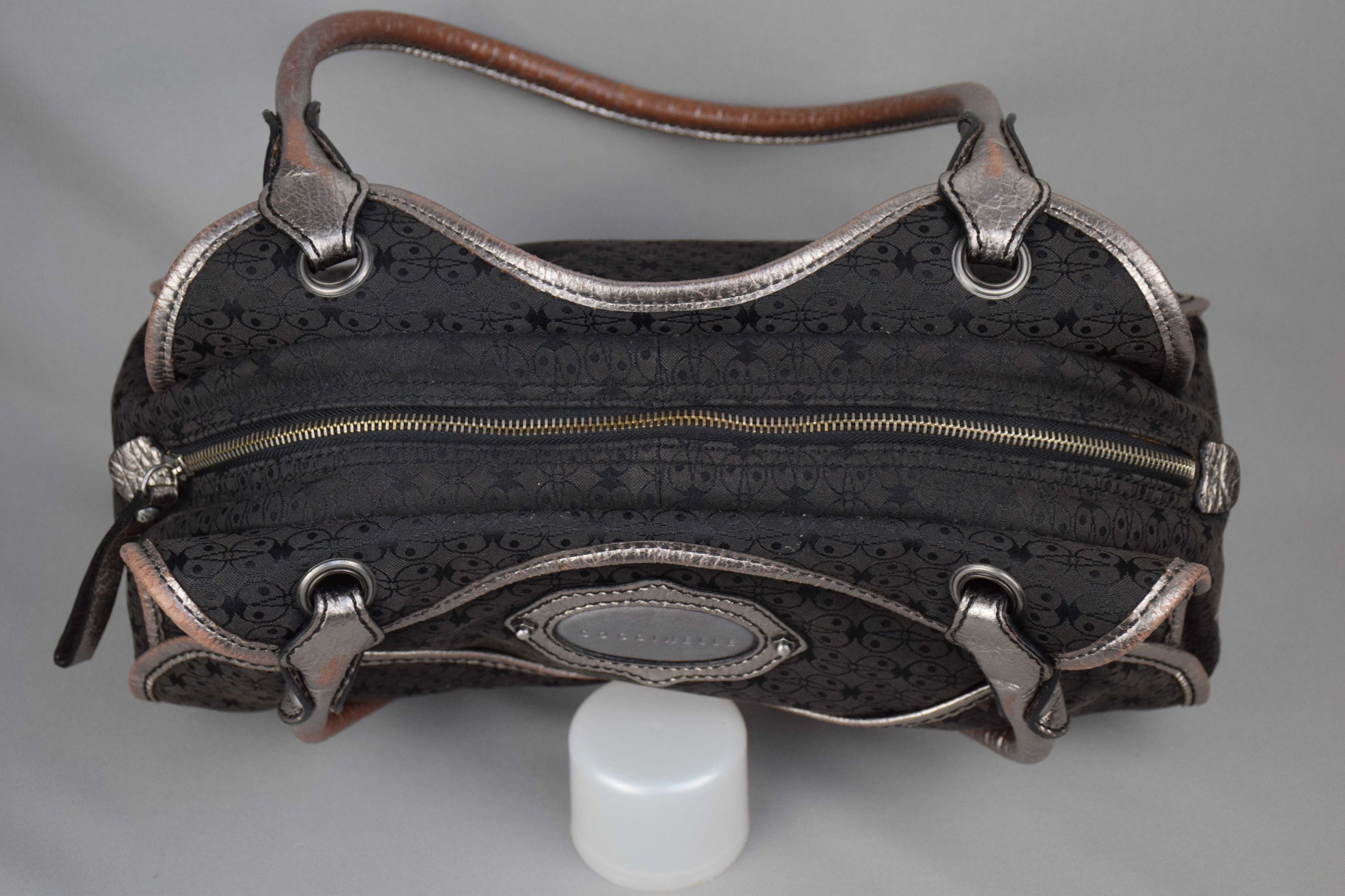 Other Coccinelle Bag Gray Fabric Branded Designer Handbag Zip Size ONE SIZE - 11 Thumbnail