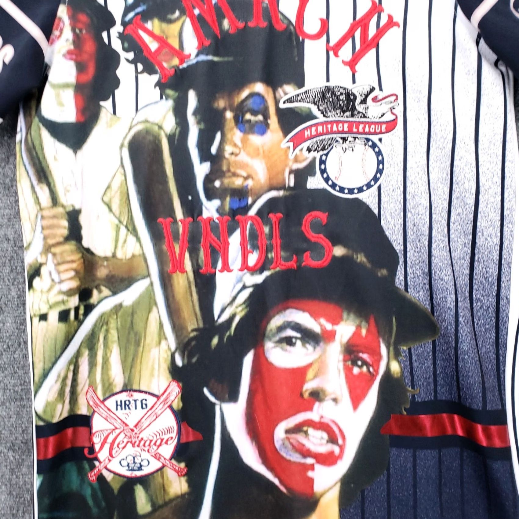 Vintage Heritage America T Shirt Mens L Baseball Jersey Tee Vandals Amrcn Size US L / EU 52-54 / 3 - 4 Thumbnail